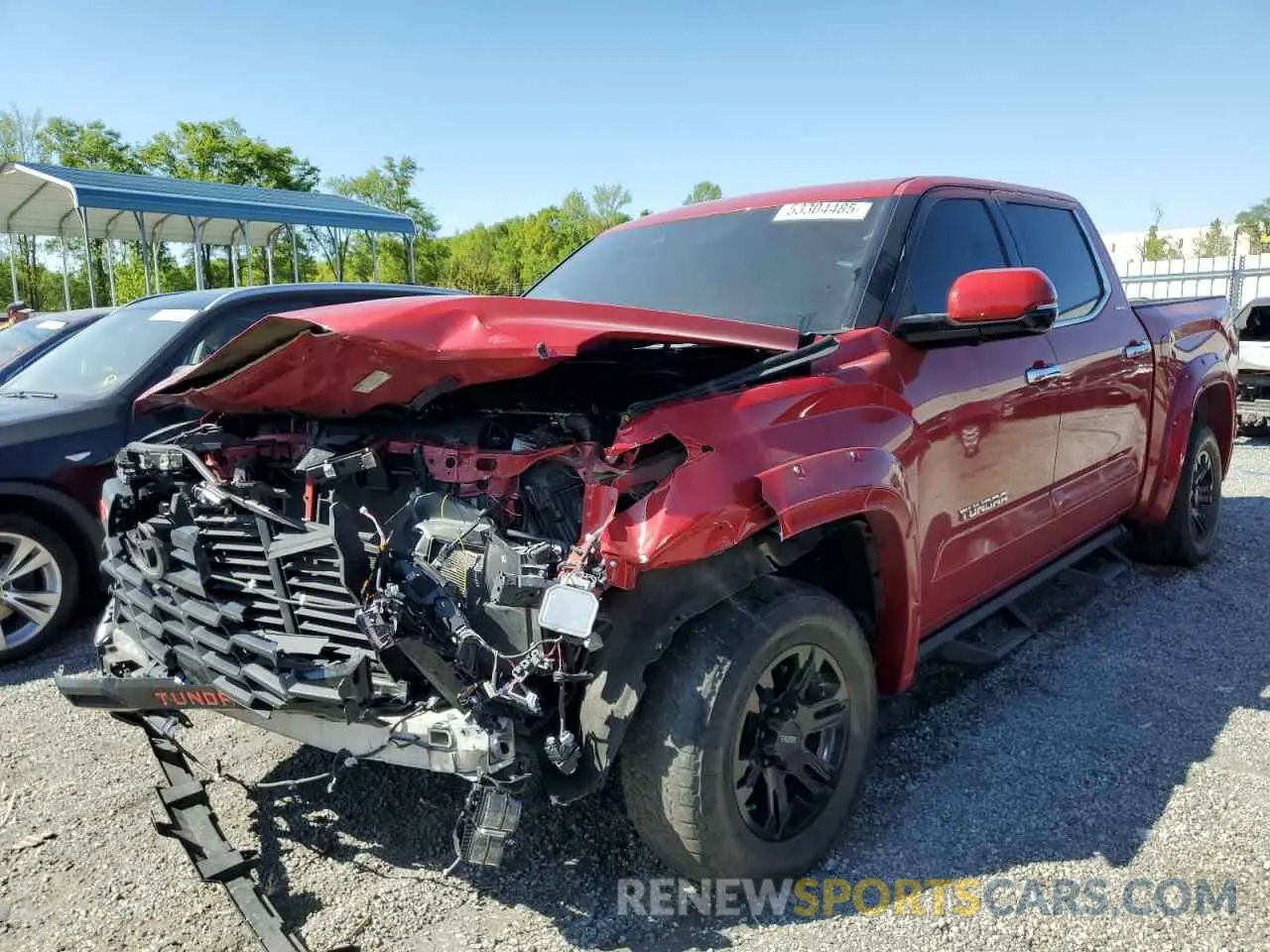 1 Photograph of a damaged car 5TFJA5DB5NX010953 TOYOTA TUNDRA 2022