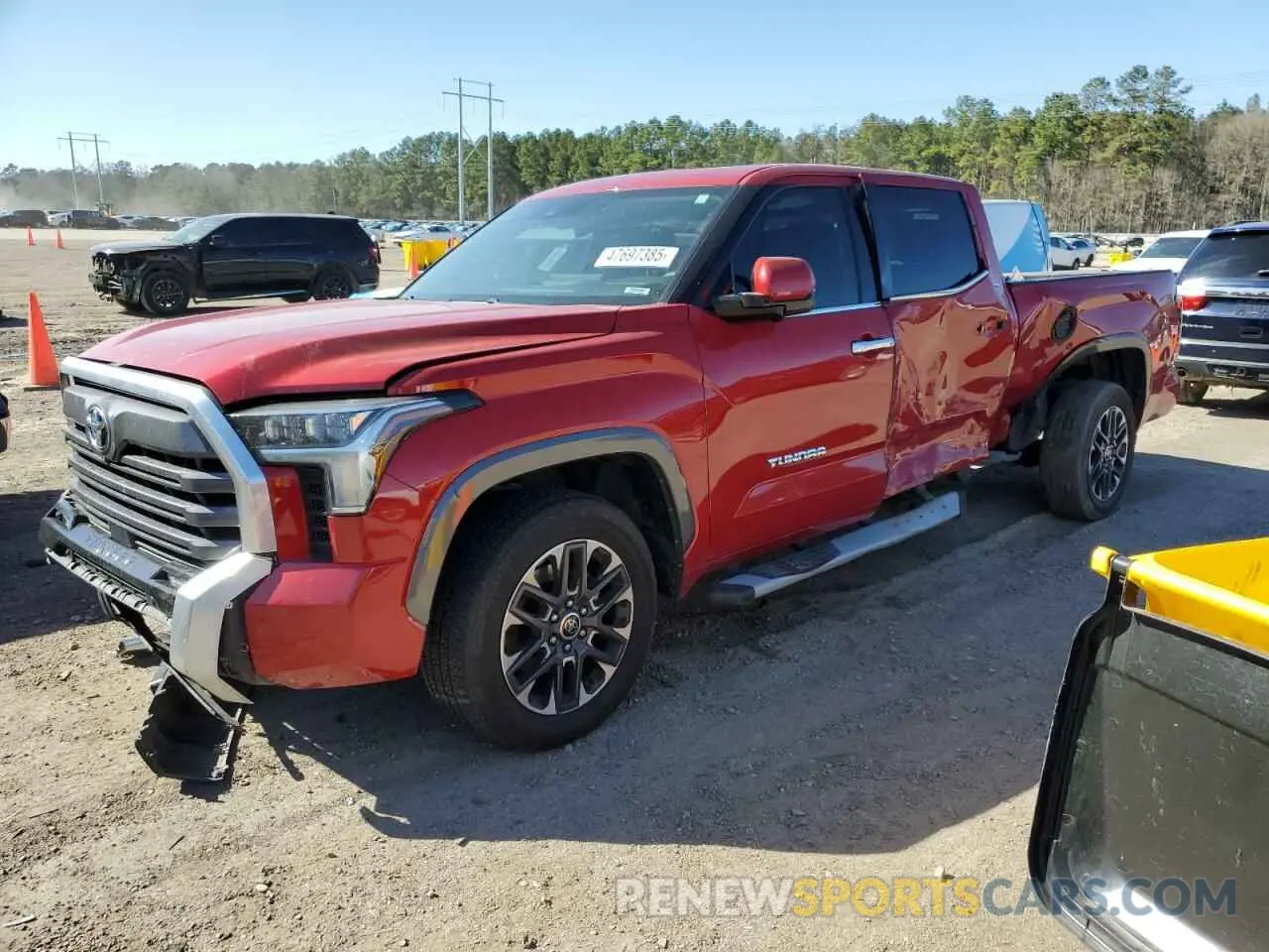 1 Photograph of a damaged car 5TFJA5EC9NX006234 TOYOTA TUNDRA 2022