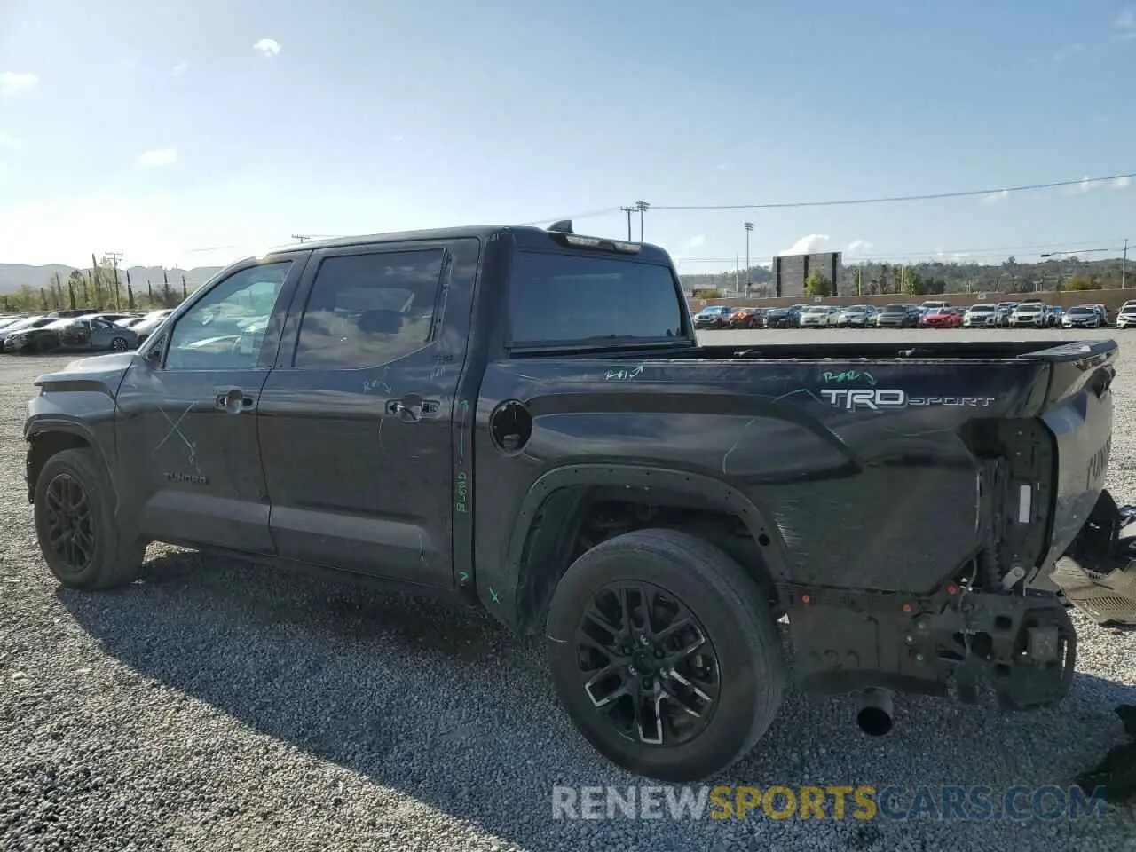 2 Photograph of a damaged car 5TFLA5AB0NX012154 TOYOTA TUNDRA 2022