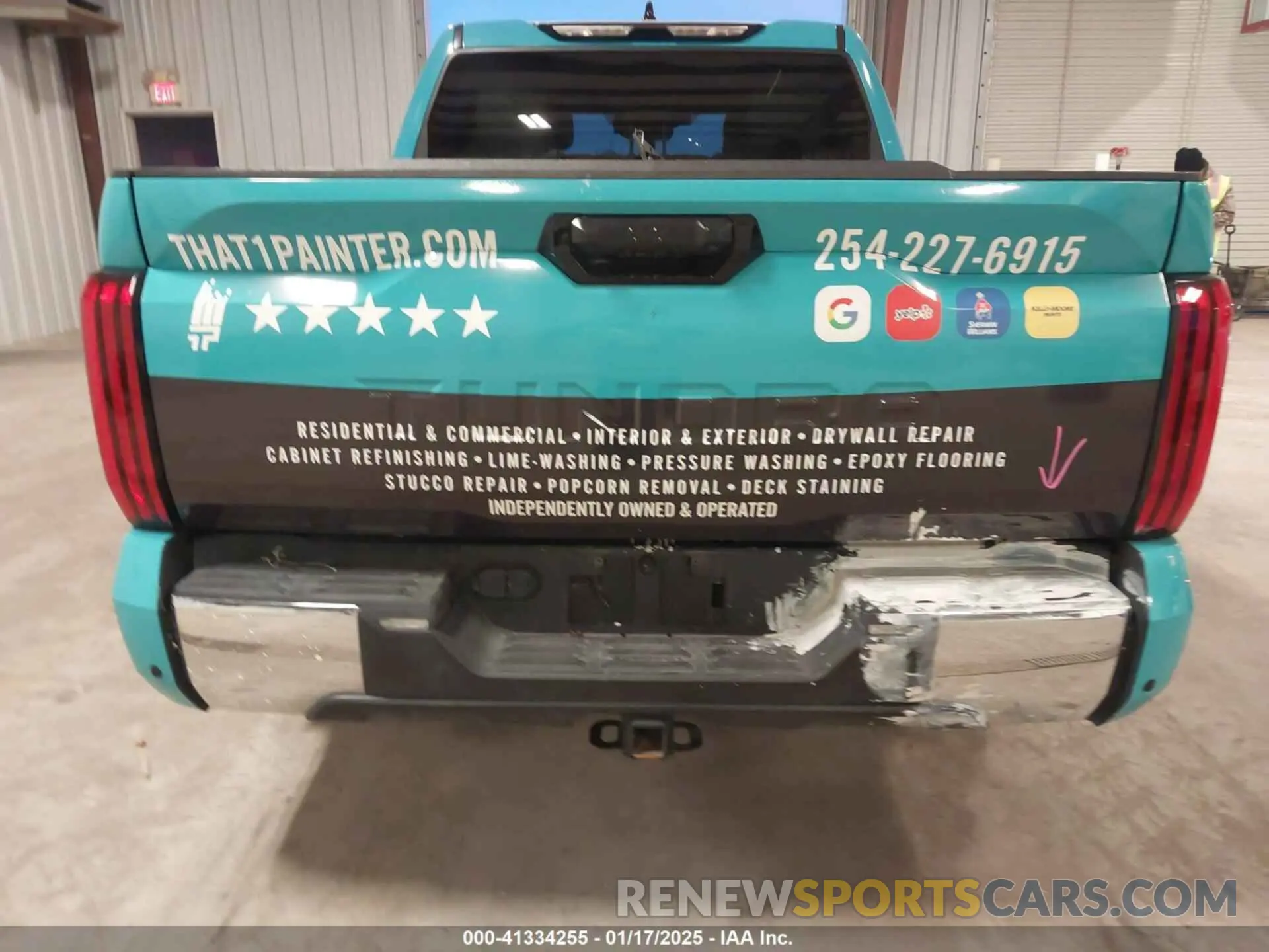 20 Photograph of a damaged car 5TFLA5AB4NX017891 TOYOTA TUNDRA 2022