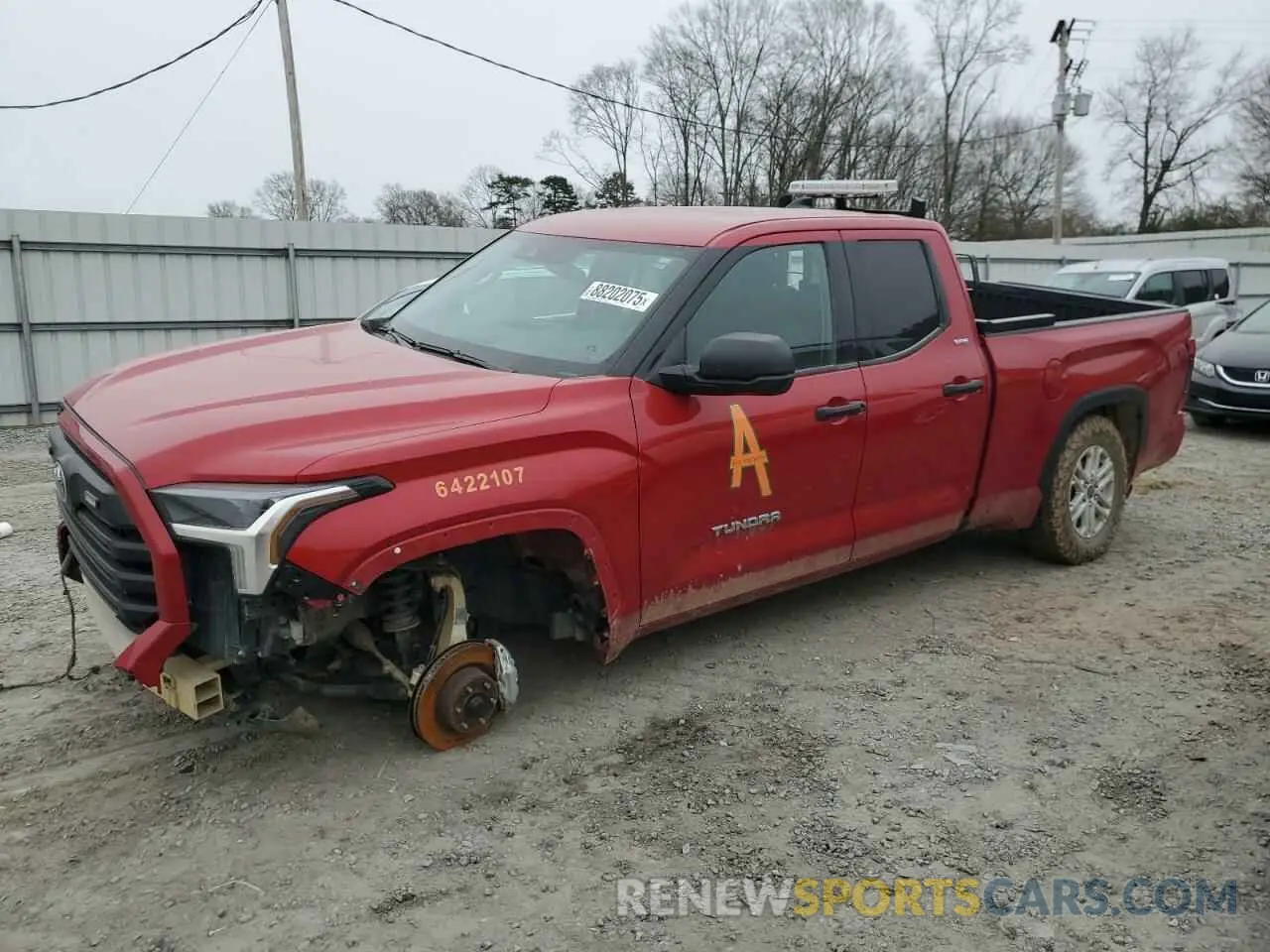 1 Photograph of a damaged car 5TFLA5DA8NX052436 TOYOTA TUNDRA 2022