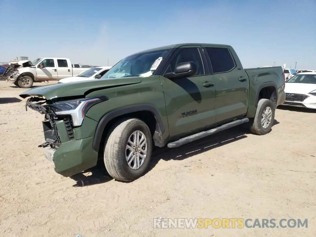 1 Photograph of a damaged car 5TFLA5DB7NX043946 TOYOTA TUNDRA 2022