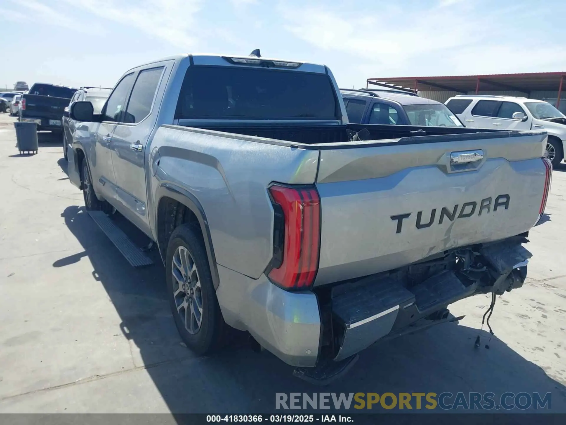 3 Photograph of a damaged car 5TFMA5AB8NX014903 TOYOTA TUNDRA 2022