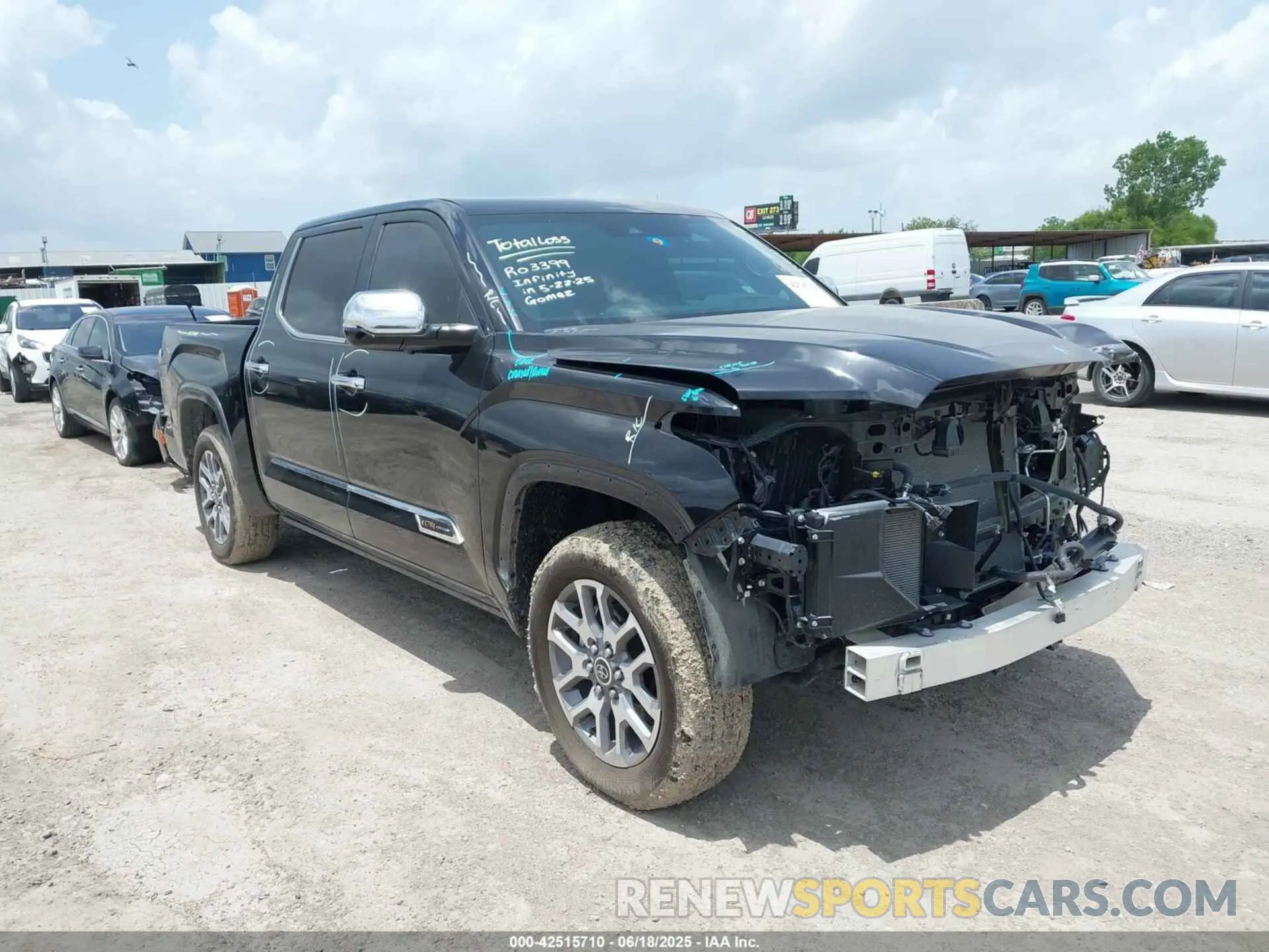 1 Photograph of a damaged car 5TFMA5DB8PX107743 TOYOTA TUNDRA 2023