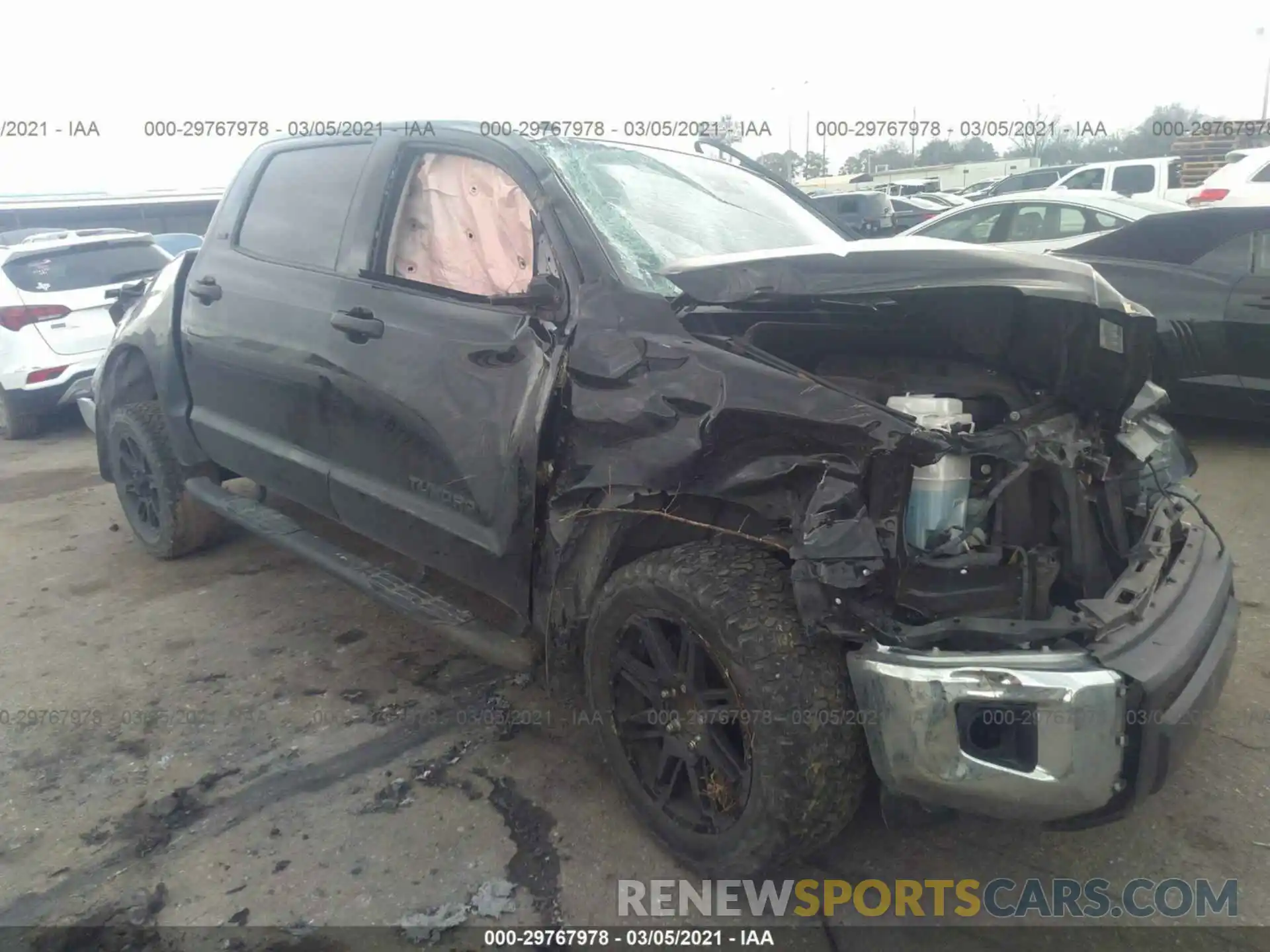 1 Photograph of a damaged car 5TFEM5F11KX134923 TOYOTA TUNDRA 2WD 2019