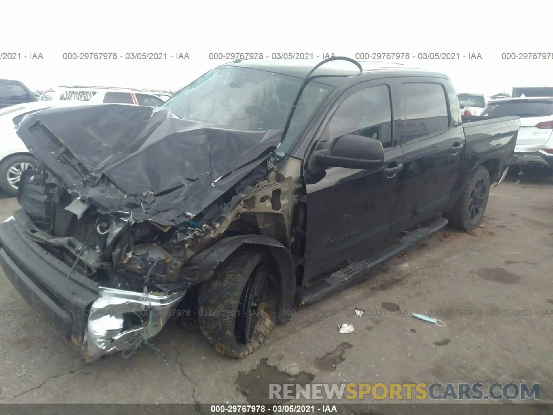 2 Photograph of a damaged car 5TFEM5F11KX134923 TOYOTA TUNDRA 2WD 2019