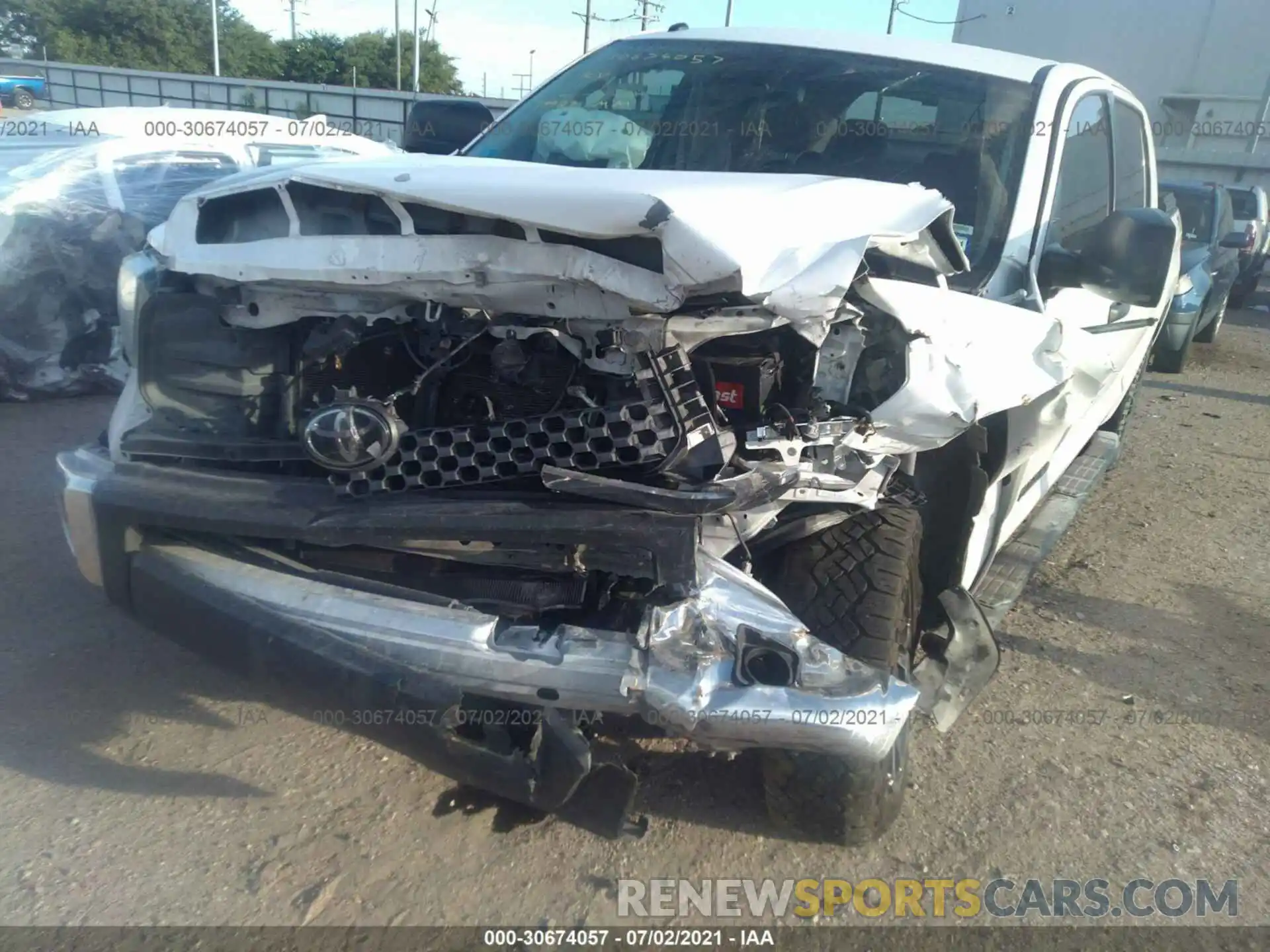 6 Photograph of a damaged car 5TFEY5F1XKX248312 TOYOTA TUNDRA 2WD 2019