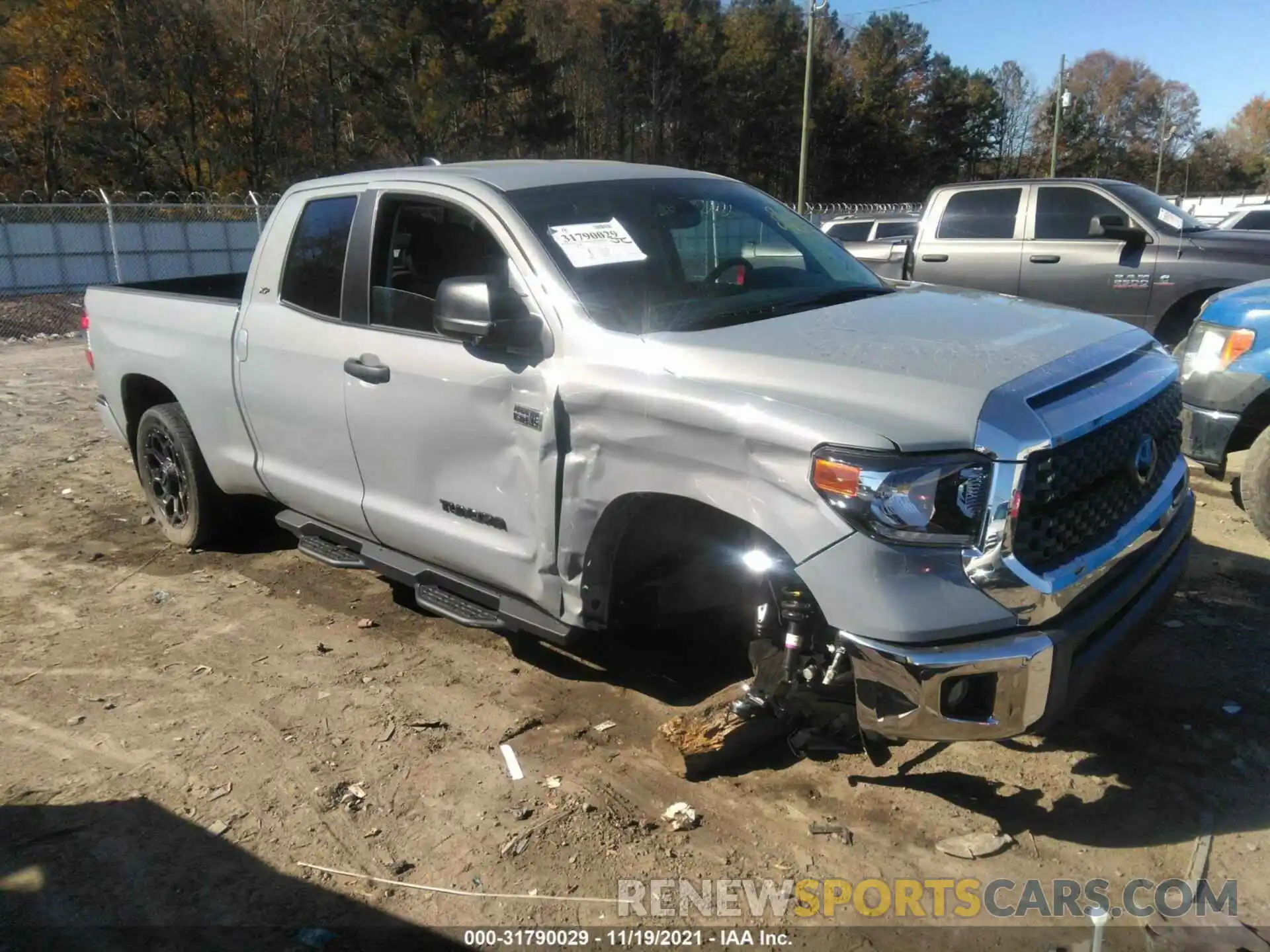 1 Photograph of a damaged car 5TFRY5F19MX293035 TOYOTA TUNDRA 2WD 2021