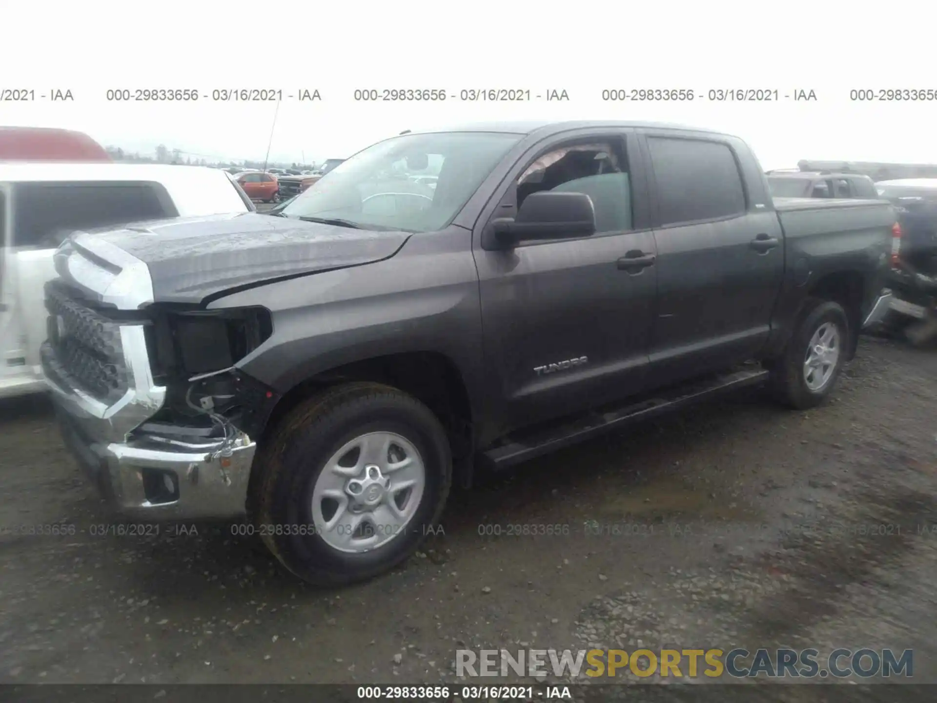 2 Photograph of a damaged car 5TFDM5F11KX082639 TOYOTA TUNDRA 4WD 2019