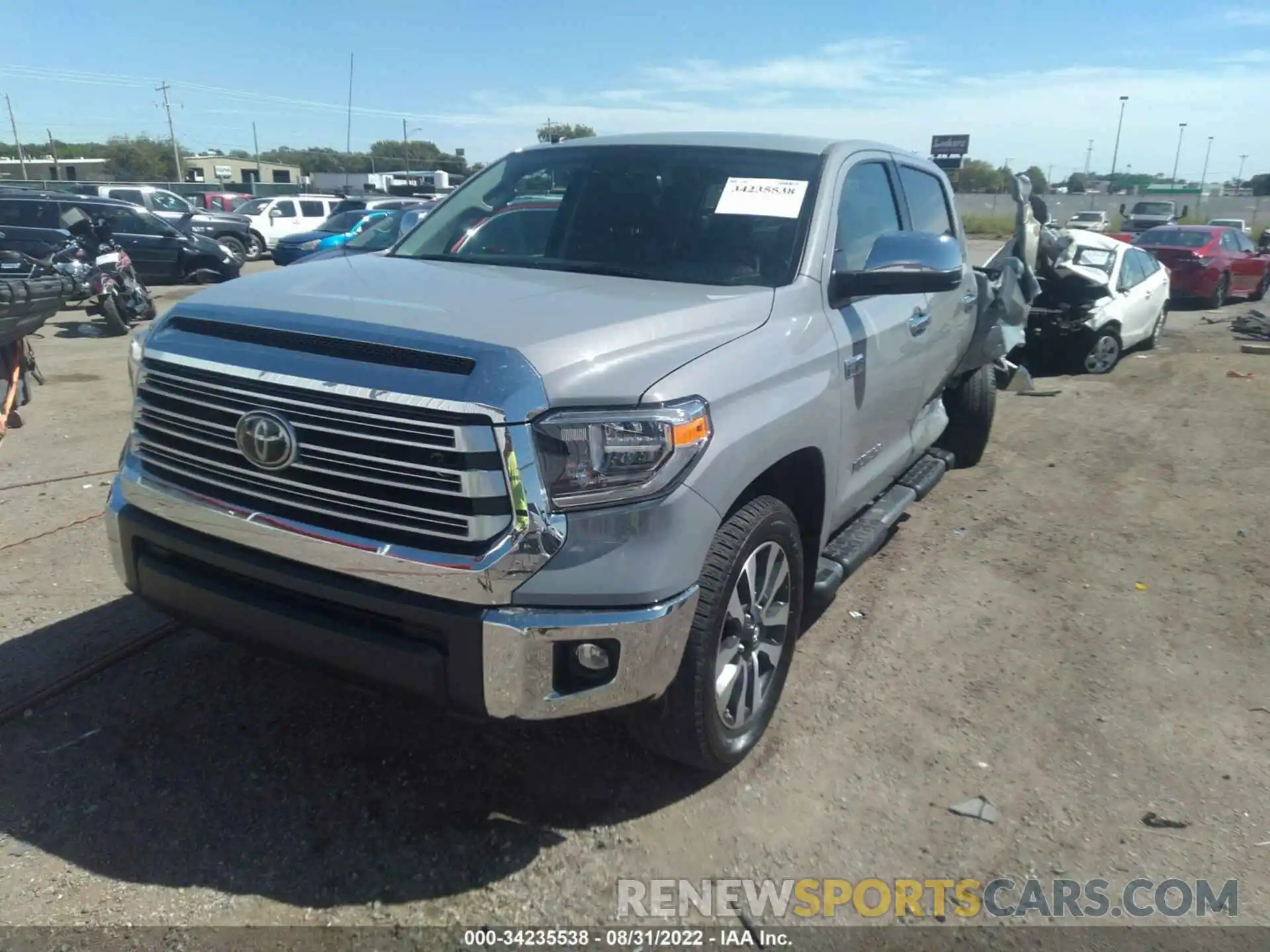 2 Photograph of a damaged car 5TFHY5F11KX782411 TOYOTA TUNDRA 4WD 2019