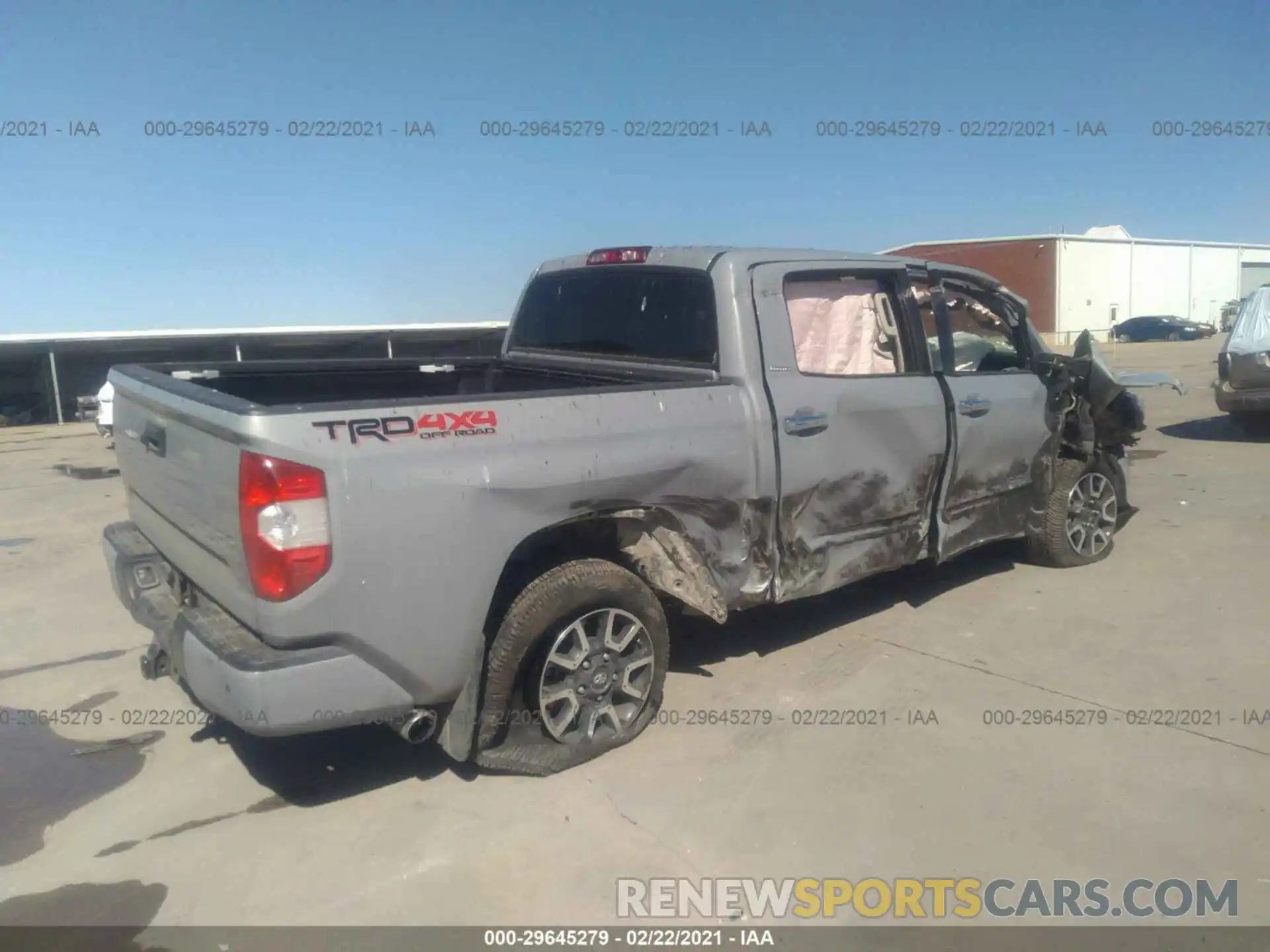 4 Photograph of a damaged car 5TFHY5F1XKX862967 TOYOTA TUNDRA 4WD 2019