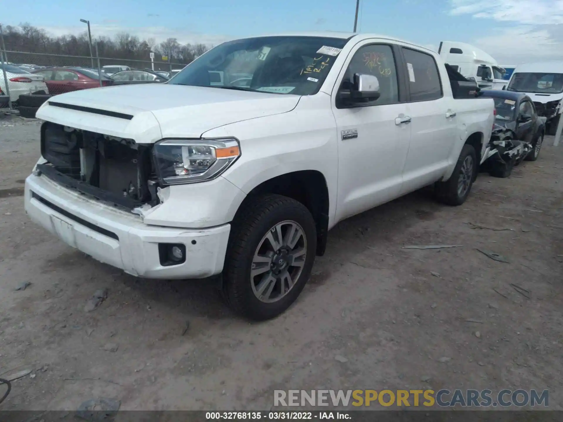 2 Photograph of a damaged car 5TFAY5F18LX878071 TOYOTA TUNDRA 4WD 2020