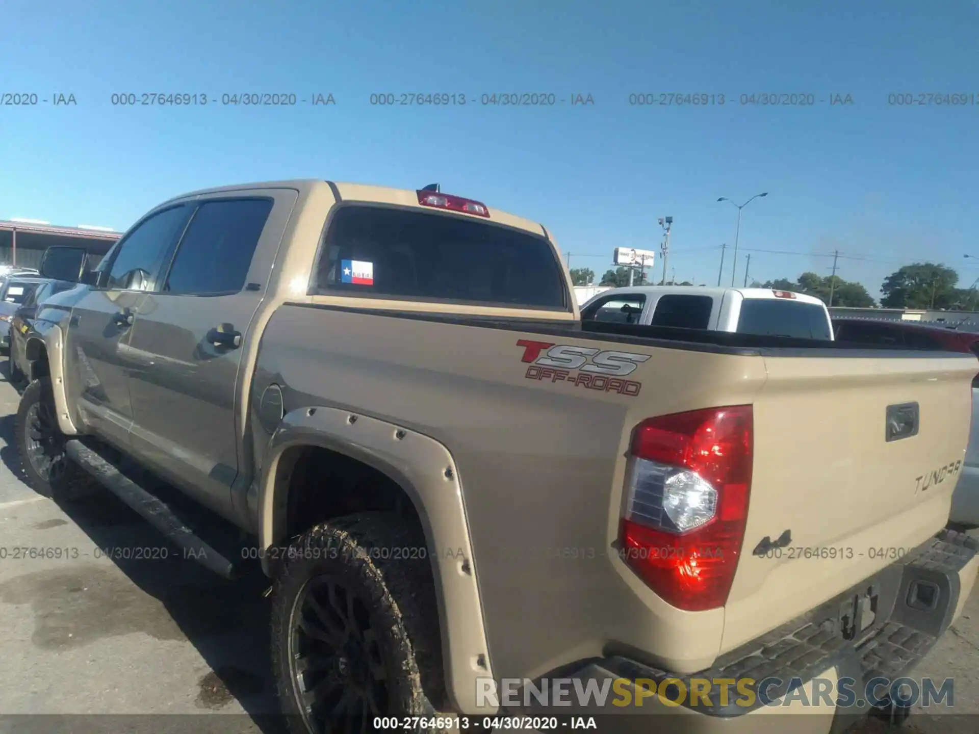 3 Photograph of a damaged car 5TFDY5F15LX873357 TOYOTA TUNDRA 4WD 2020