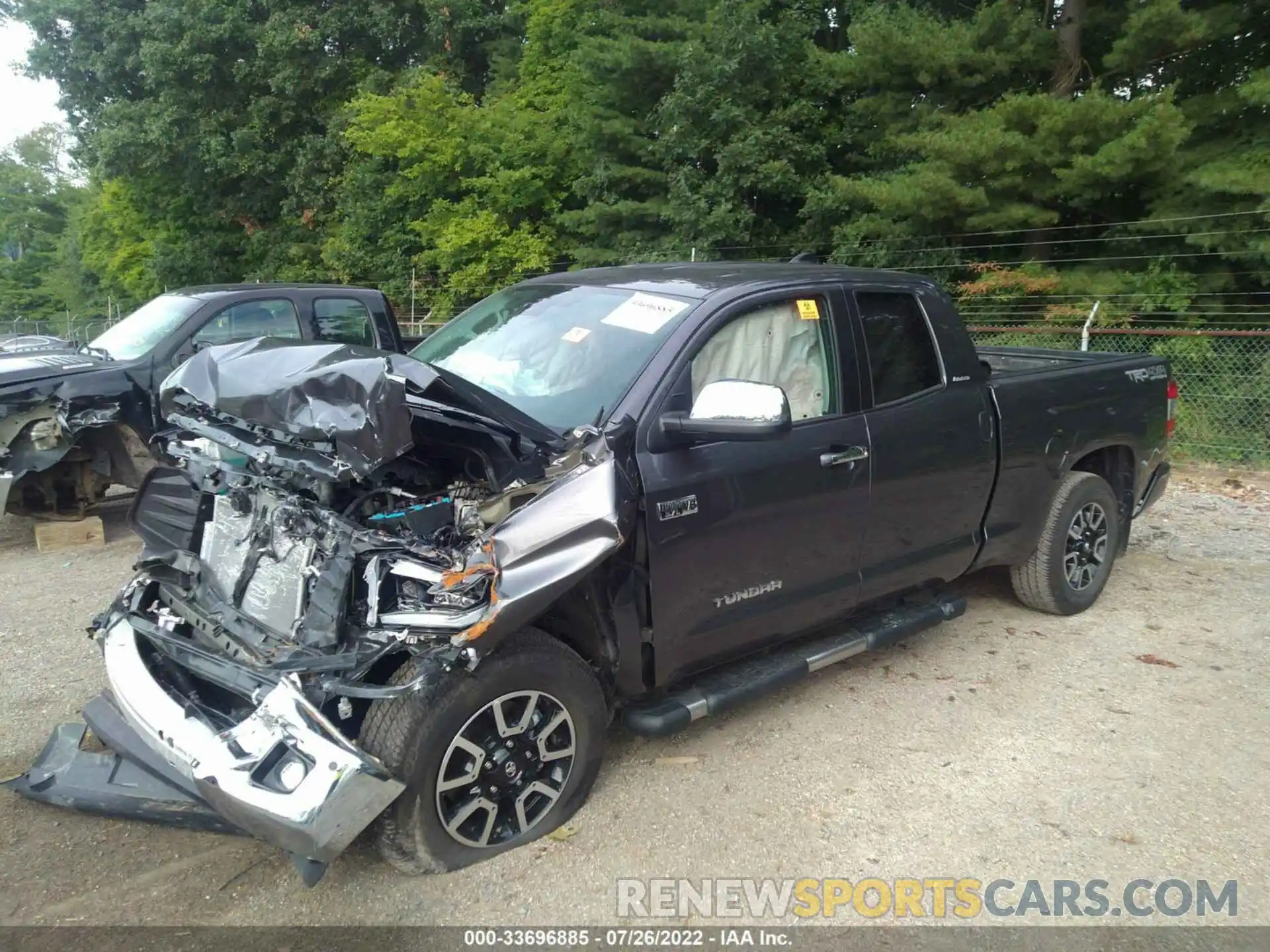 2 Photograph of a damaged car 5TFBY5F17MX001397 TOYOTA TUNDRA 4WD 2021