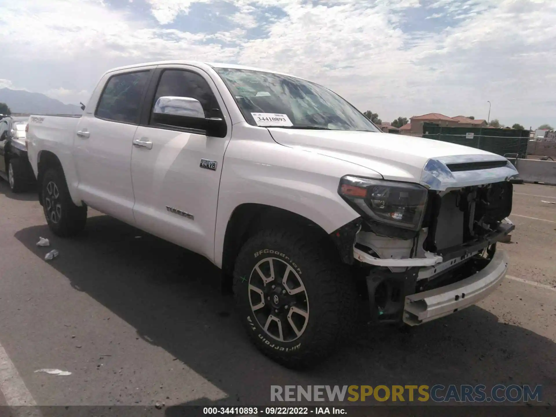 1 Photograph of a damaged car 5TFHY5F10MX039208 TOYOTA TUNDRA 4WD 2021