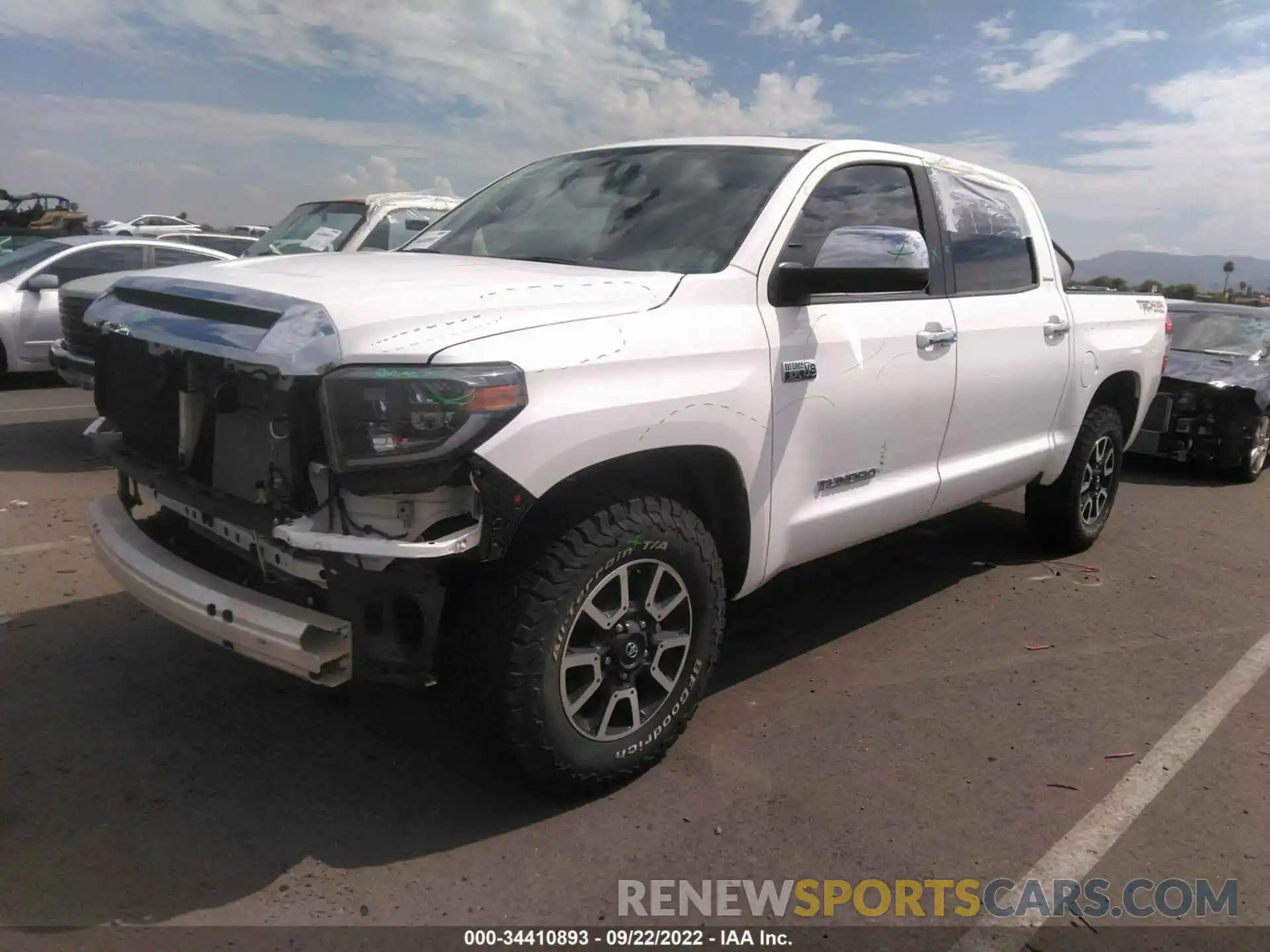 2 Photograph of a damaged car 5TFHY5F10MX039208 TOYOTA TUNDRA 4WD 2021