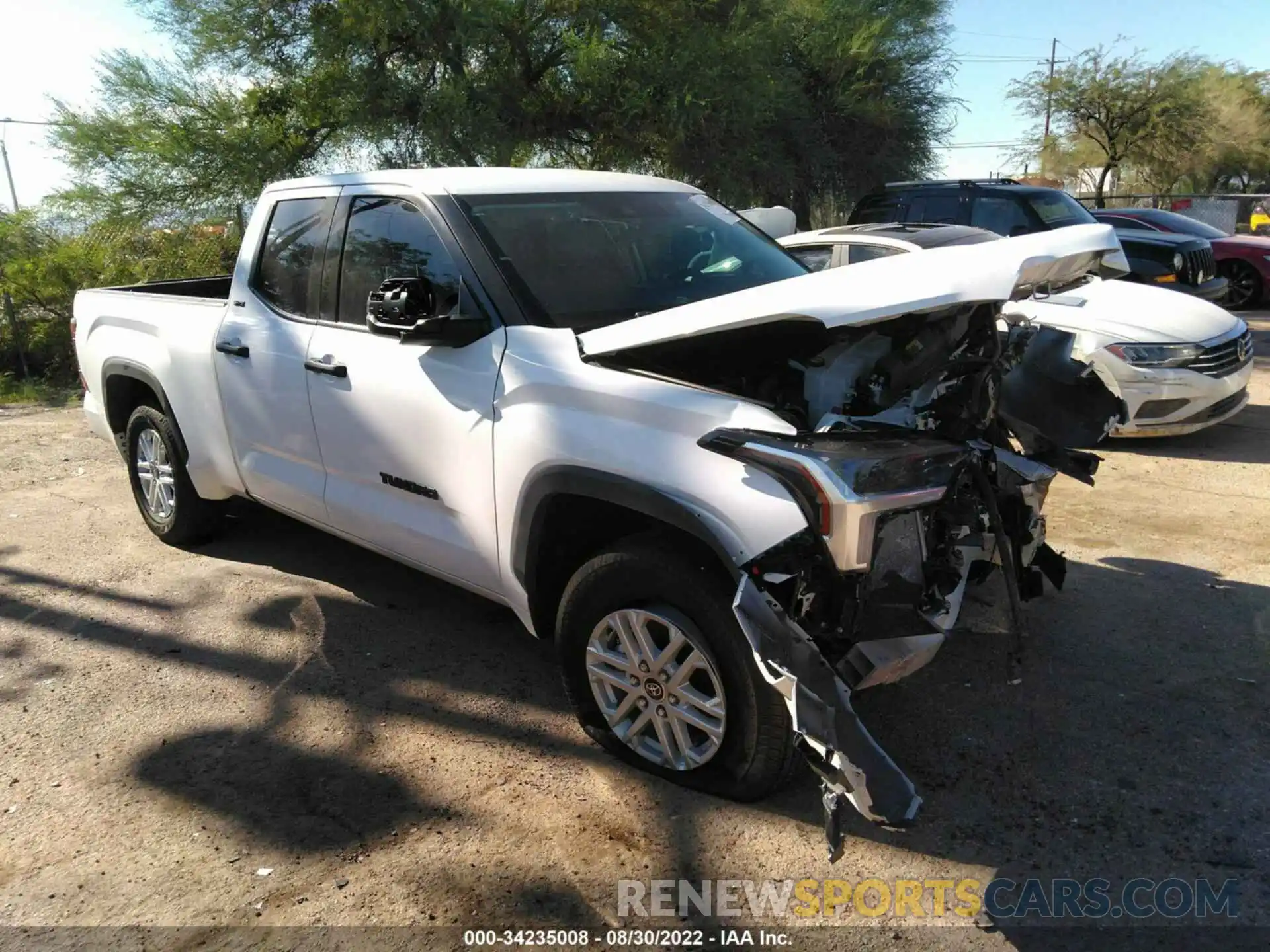 1 Photograph of a damaged car 5TFLA5DA8NX034891 TOYOTA TUNDRA 4WD 2022