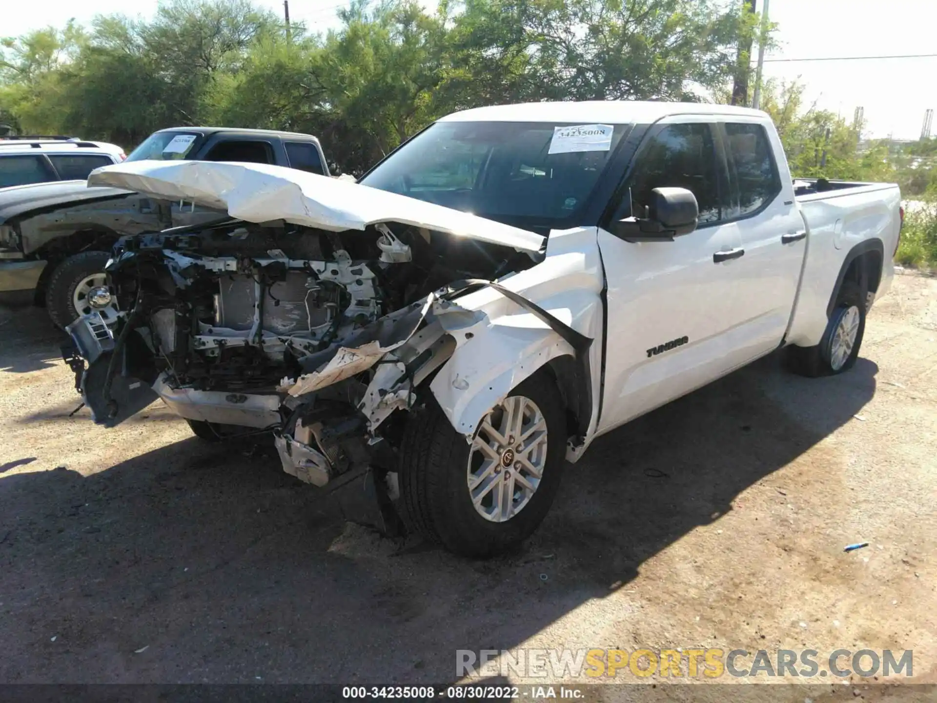 2 Photograph of a damaged car 5TFLA5DA8NX034891 TOYOTA TUNDRA 4WD 2022