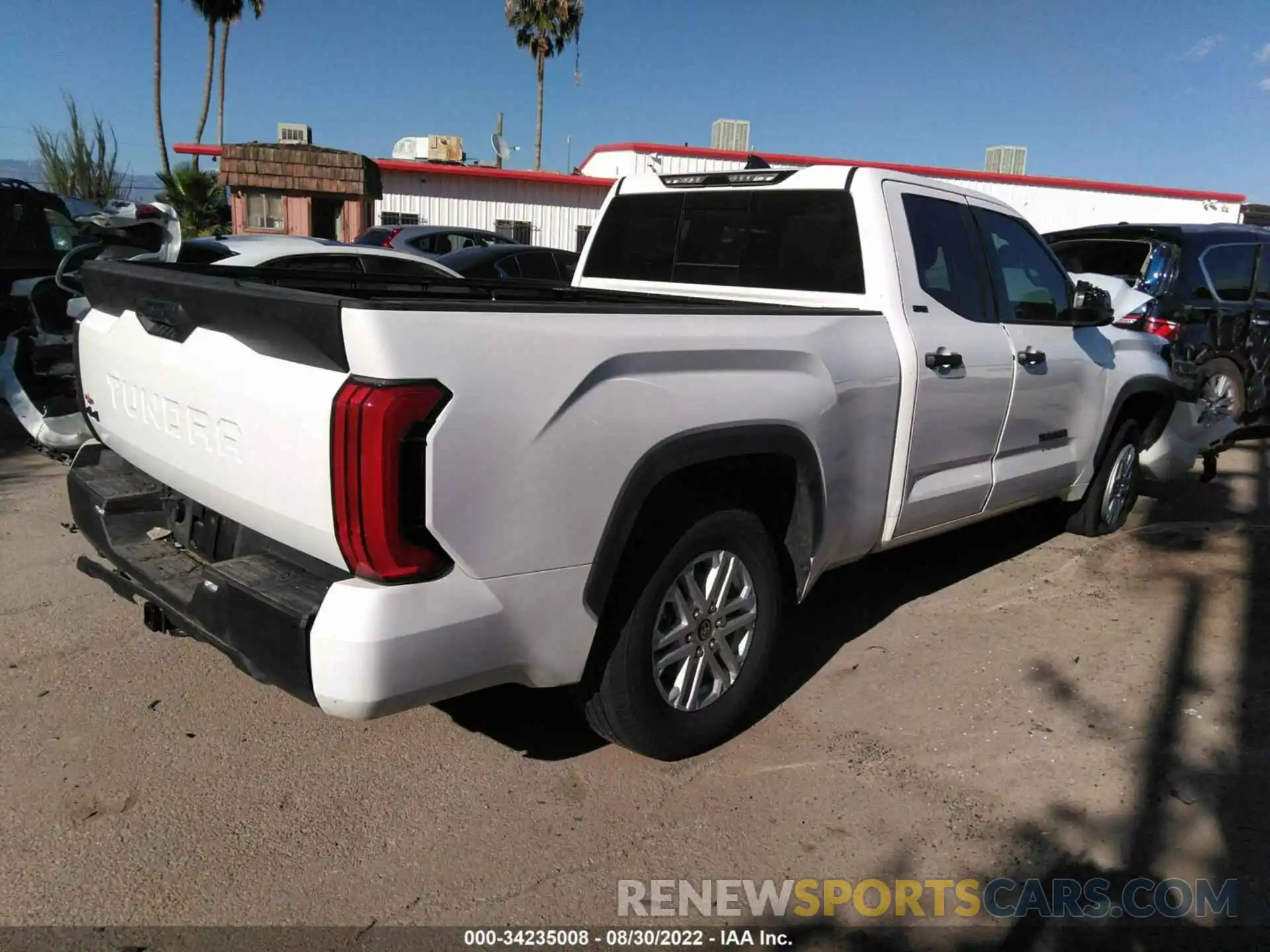 4 Photograph of a damaged car 5TFLA5DA8NX034891 TOYOTA TUNDRA 4WD 2022