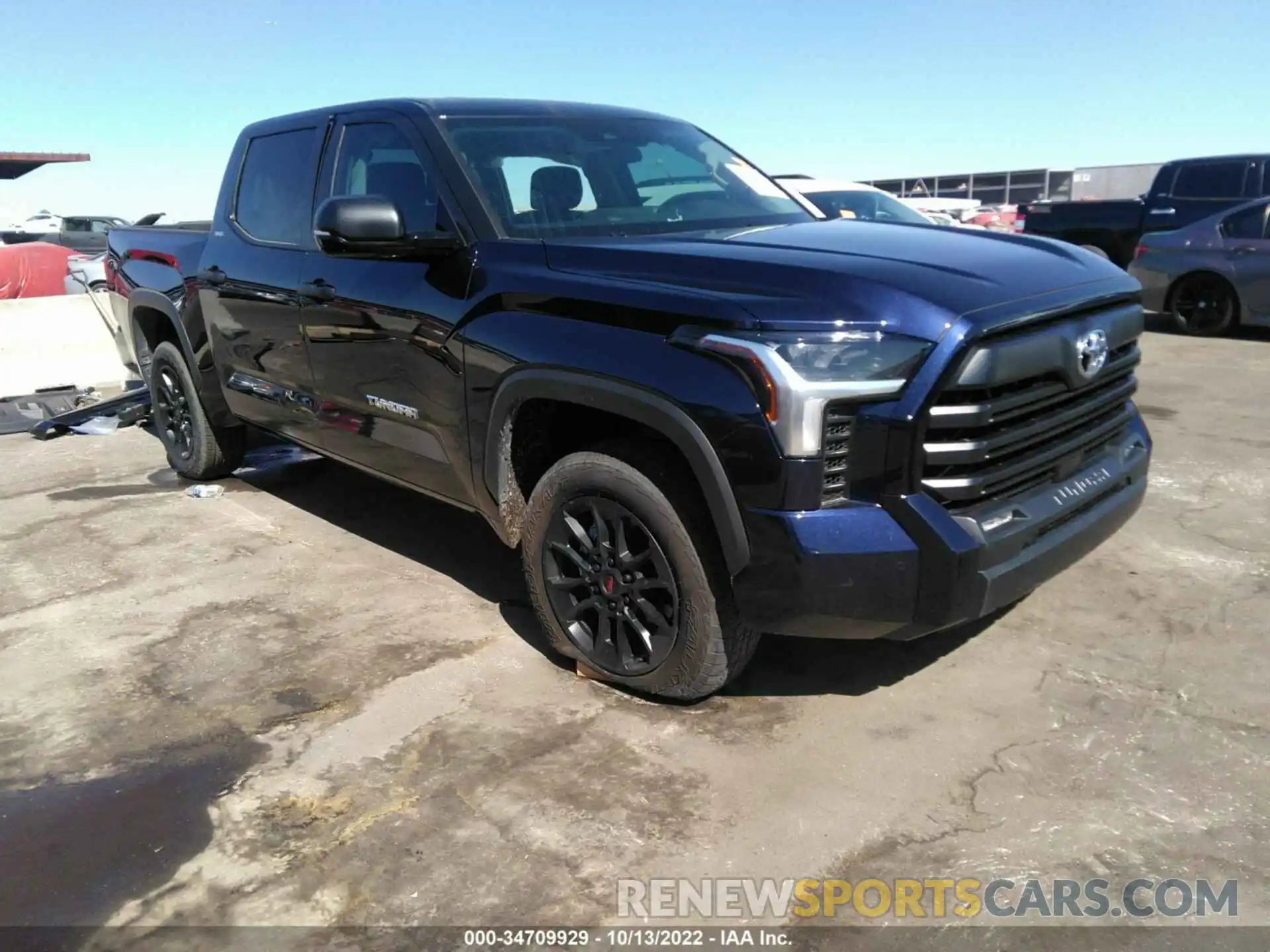 1 Photograph of a damaged car 5TFLA5DB6NX006418 TOYOTA TUNDRA 4WD 2022