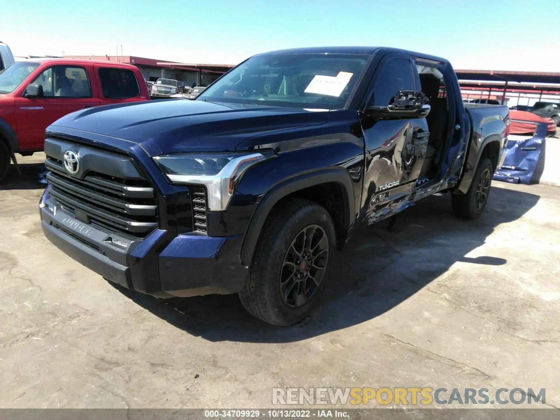 2 Photograph of a damaged car 5TFLA5DB6NX006418 TOYOTA TUNDRA 4WD 2022