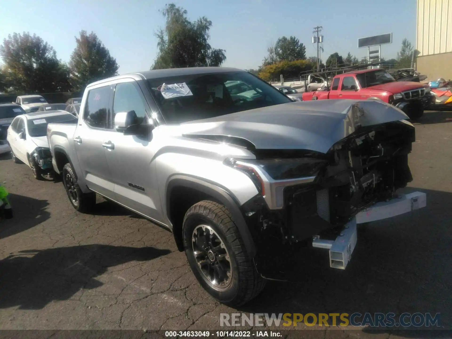 1 Photograph of a damaged car 5TFLA5DB7NX048368 TOYOTA TUNDRA 4WD 2022