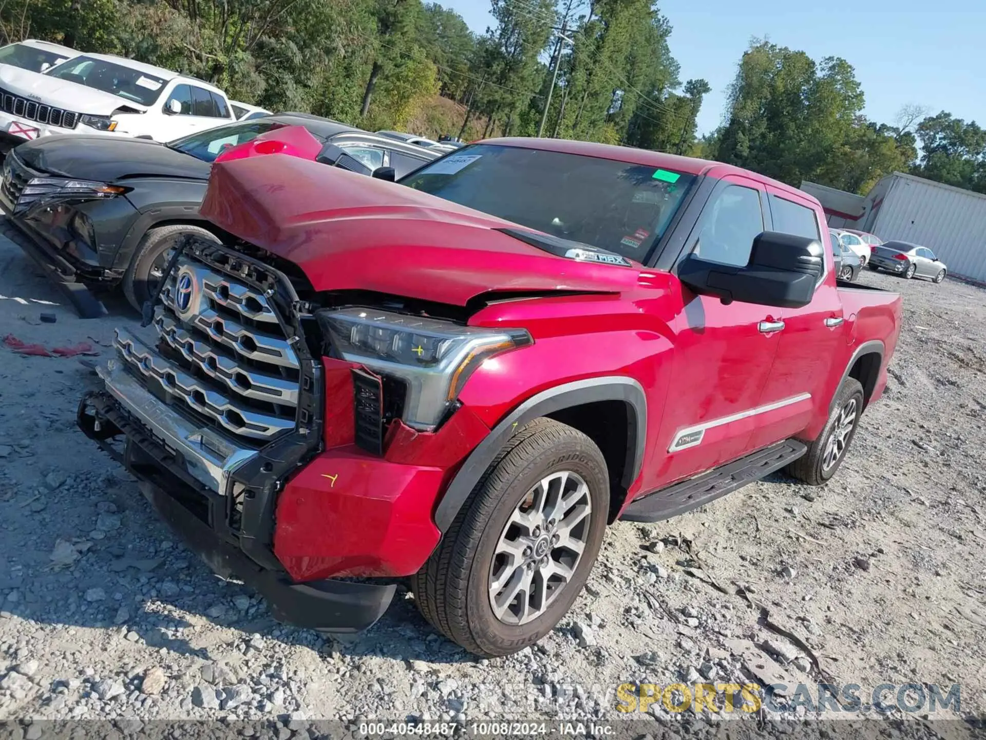 2 Photograph of a damaged car 5TFMC5AB0NX001167 TOYOTA TUNDRA HYBRID 2022