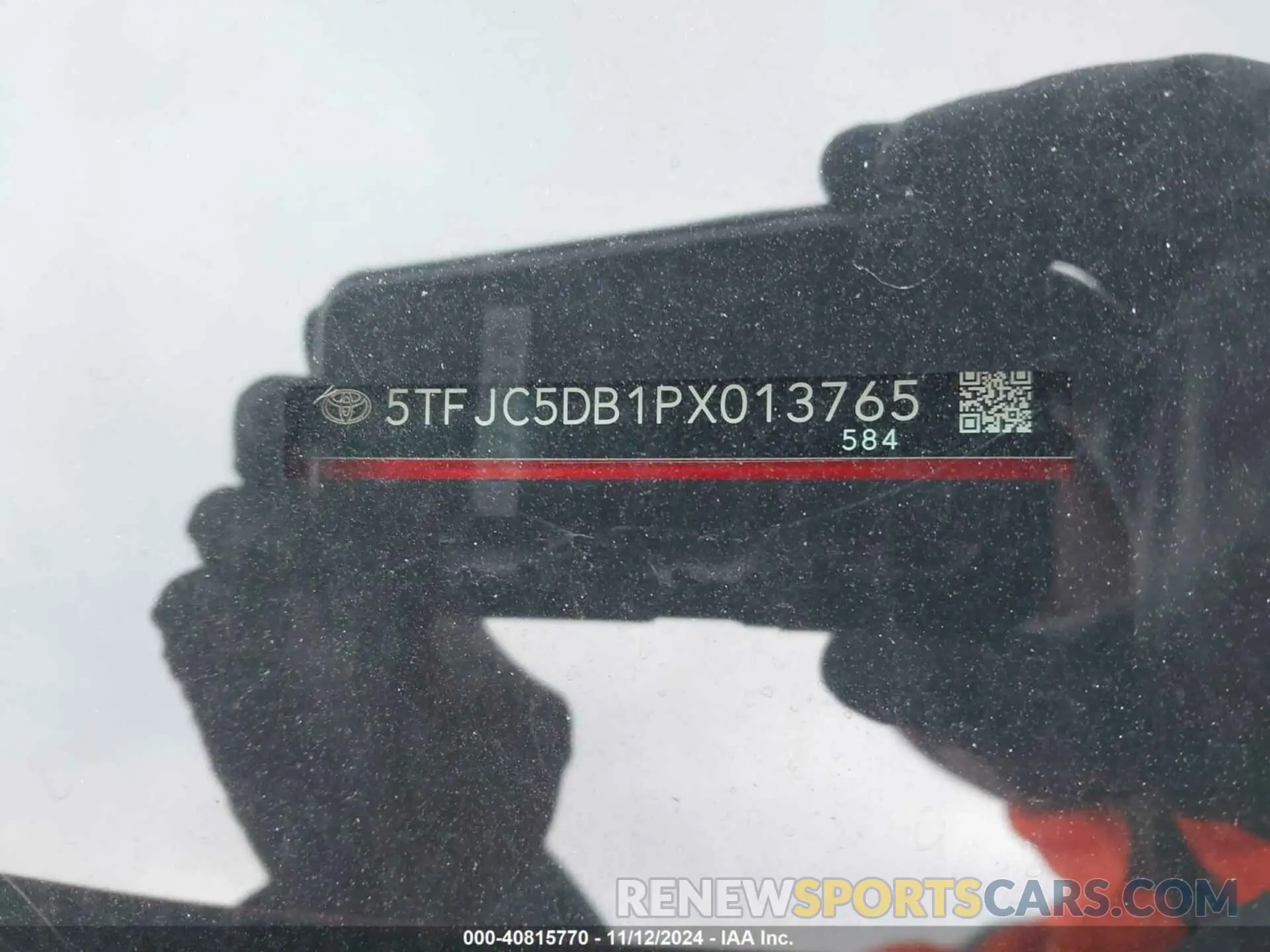 9 Photograph of a damaged car 5TFJC5DB1PX013765 TOYOTA TUNDRA HYBRID 2023