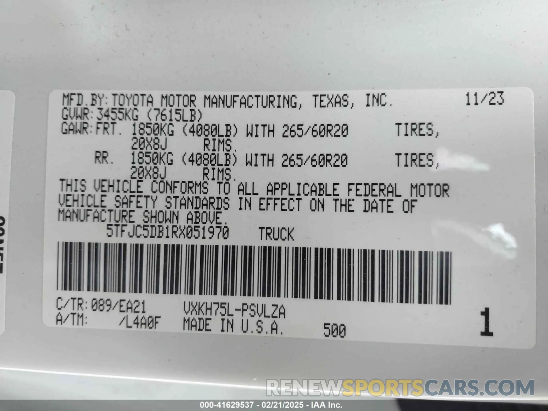 9 Photograph of a damaged car 5TFJC5DB1RX051970 TOYOTA TUNDRA HYBRID 2024