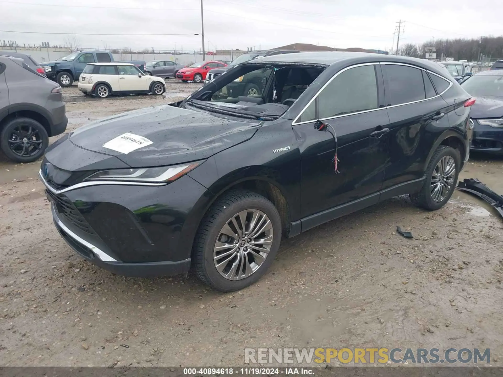 2 Photograph of a damaged car JTEAAAAH0MJ009949 TOYOTA VENZA 2021