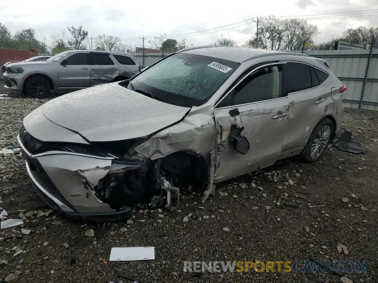 1 Photograph of a damaged car JTEAAAAH0MJ015542 TOYOTA VENZA 2021