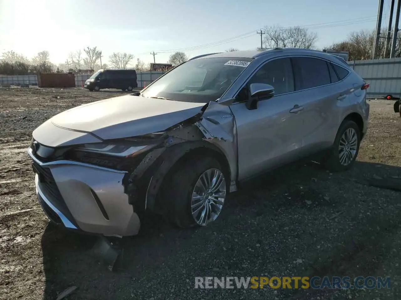 1 Photograph of a damaged car JTEAAAAH0MJ041672 TOYOTA VENZA 2021