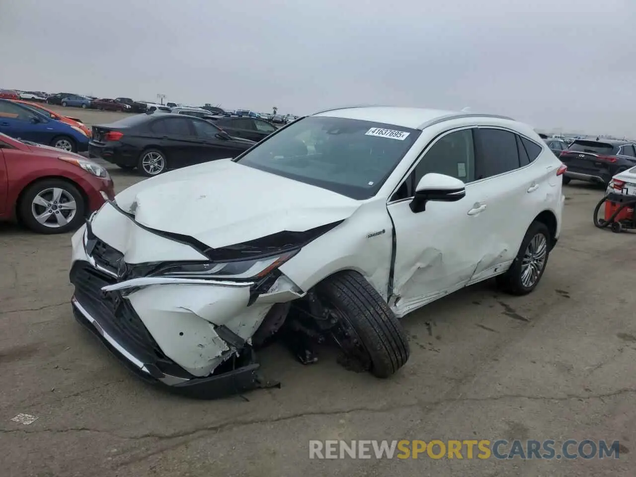 1 Photograph of a damaged car JTEAAAAH0MJ044054 TOYOTA VENZA 2021