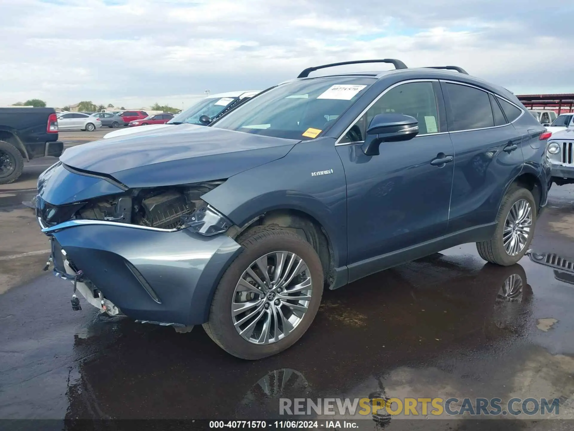 2 Photograph of a damaged car JTEAAAAH0MJ050792 TOYOTA VENZA 2021