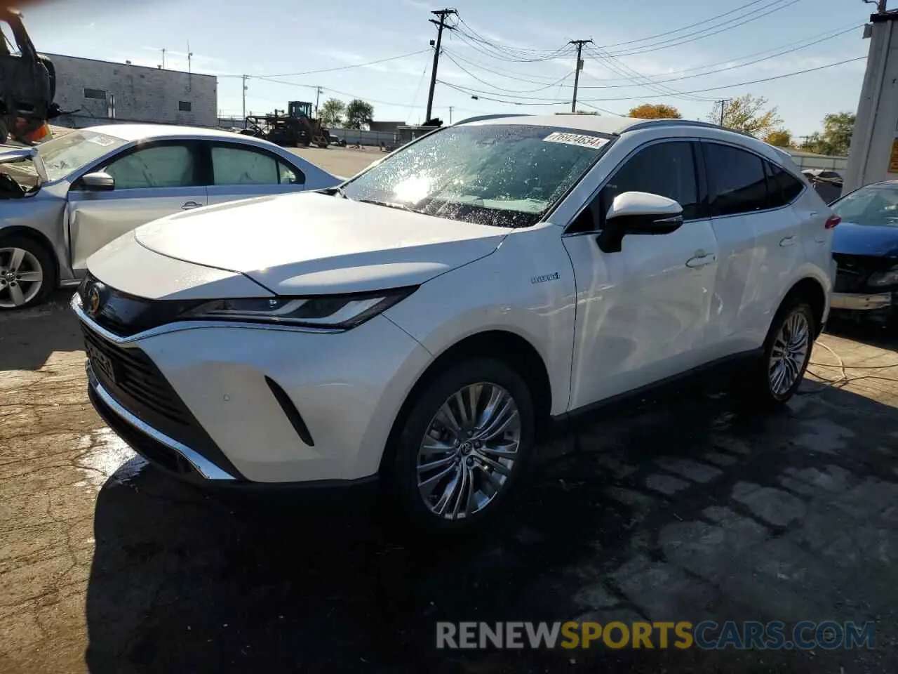 1 Photograph of a damaged car JTEAAAAH0MJ051828 TOYOTA VENZA 2021