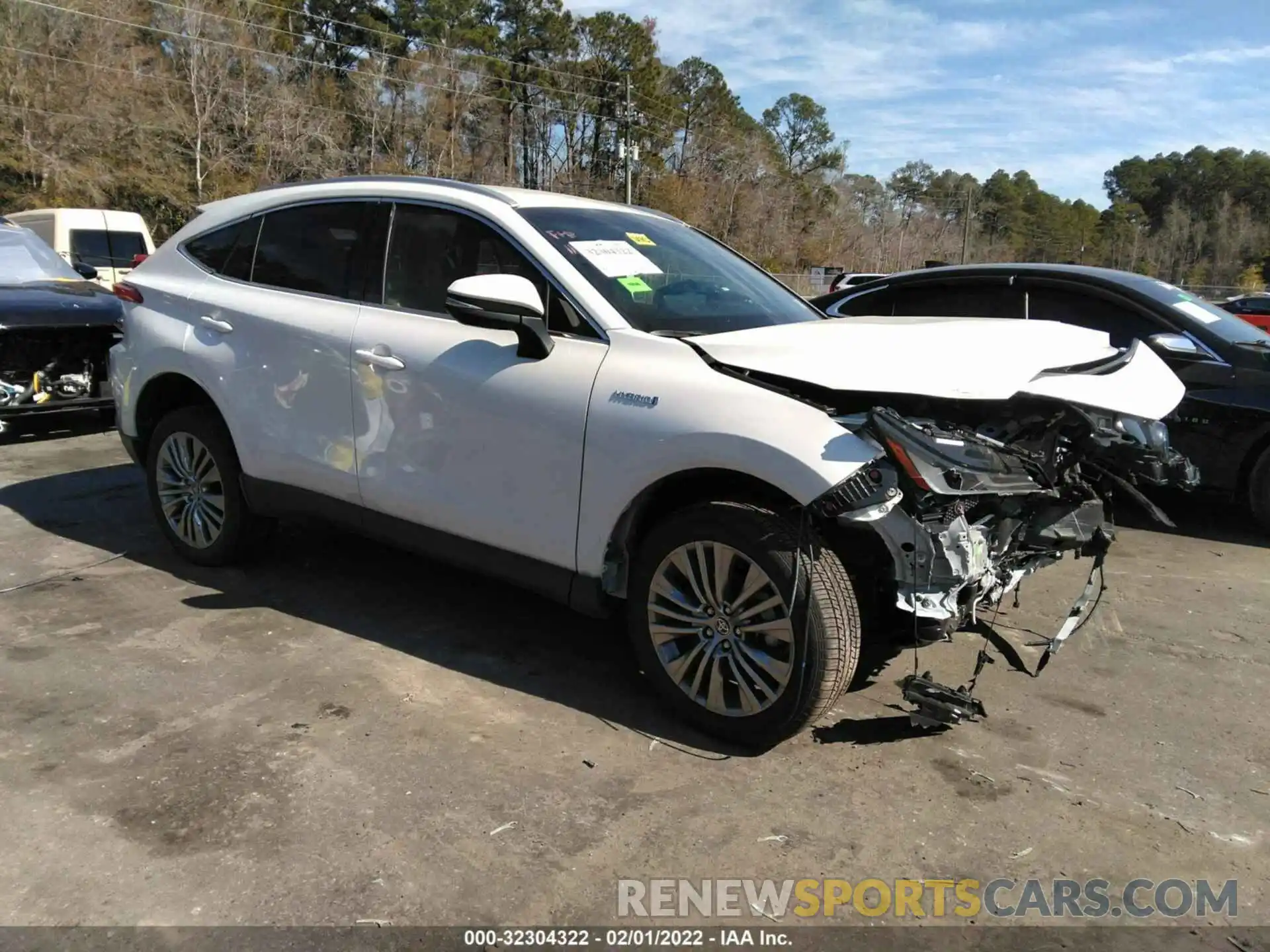 1 Photograph of a damaged car JTEAAAAH0MJ058827 TOYOTA VENZA 2021