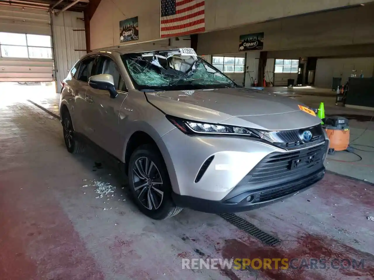 1 Photograph of a damaged car JTEAAAAH1MJ001178 TOYOTA VENZA 2021