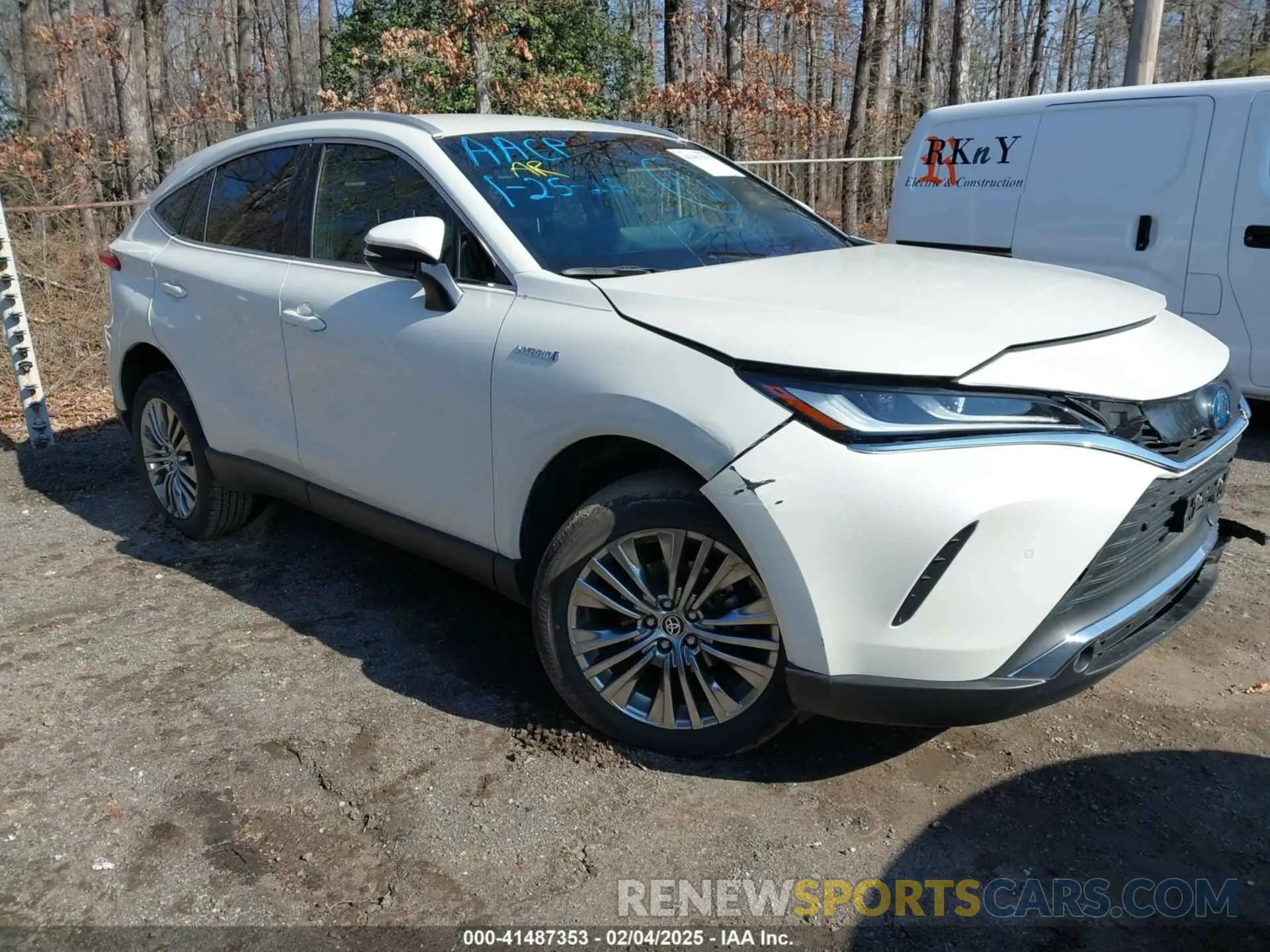 1 Photograph of a damaged car JTEAAAAH1MJ004100 TOYOTA VENZA 2021