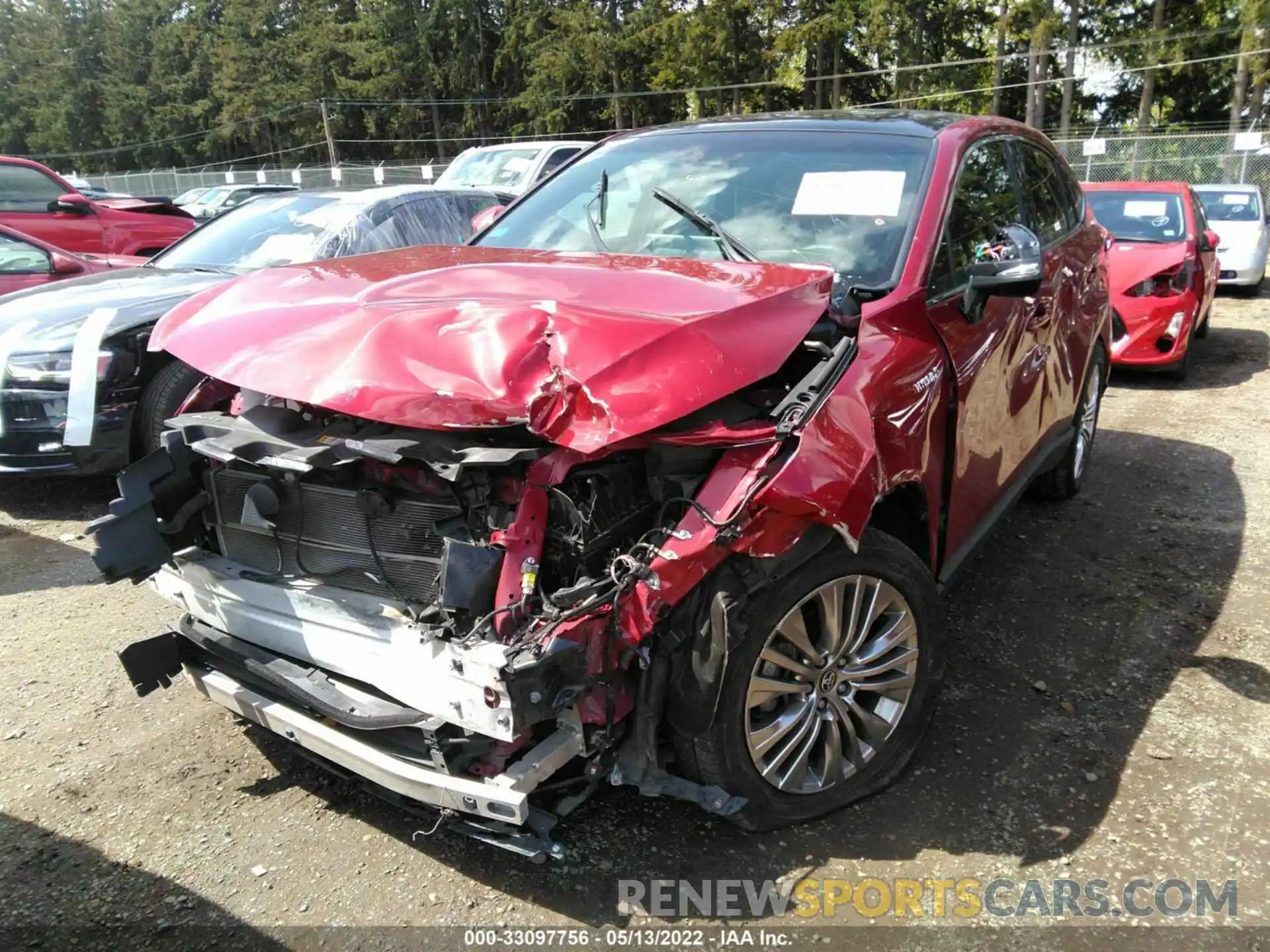 2 Photograph of a damaged car JTEAAAAH1MJ018983 TOYOTA VENZA 2021