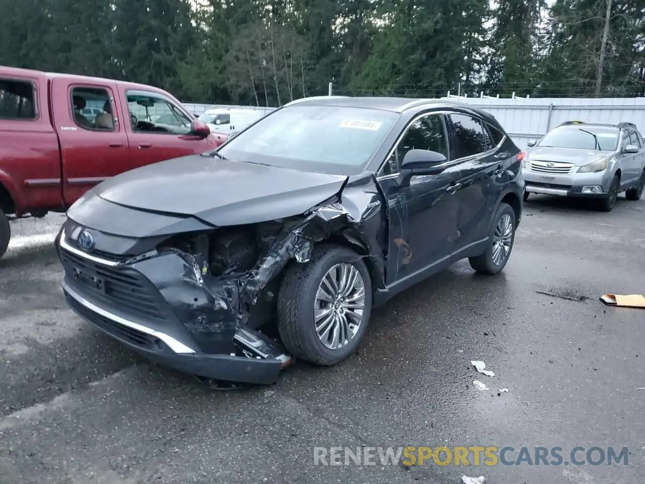 1 Photograph of a damaged car JTEAAAAH1MJ024508 TOYOTA VENZA 2021