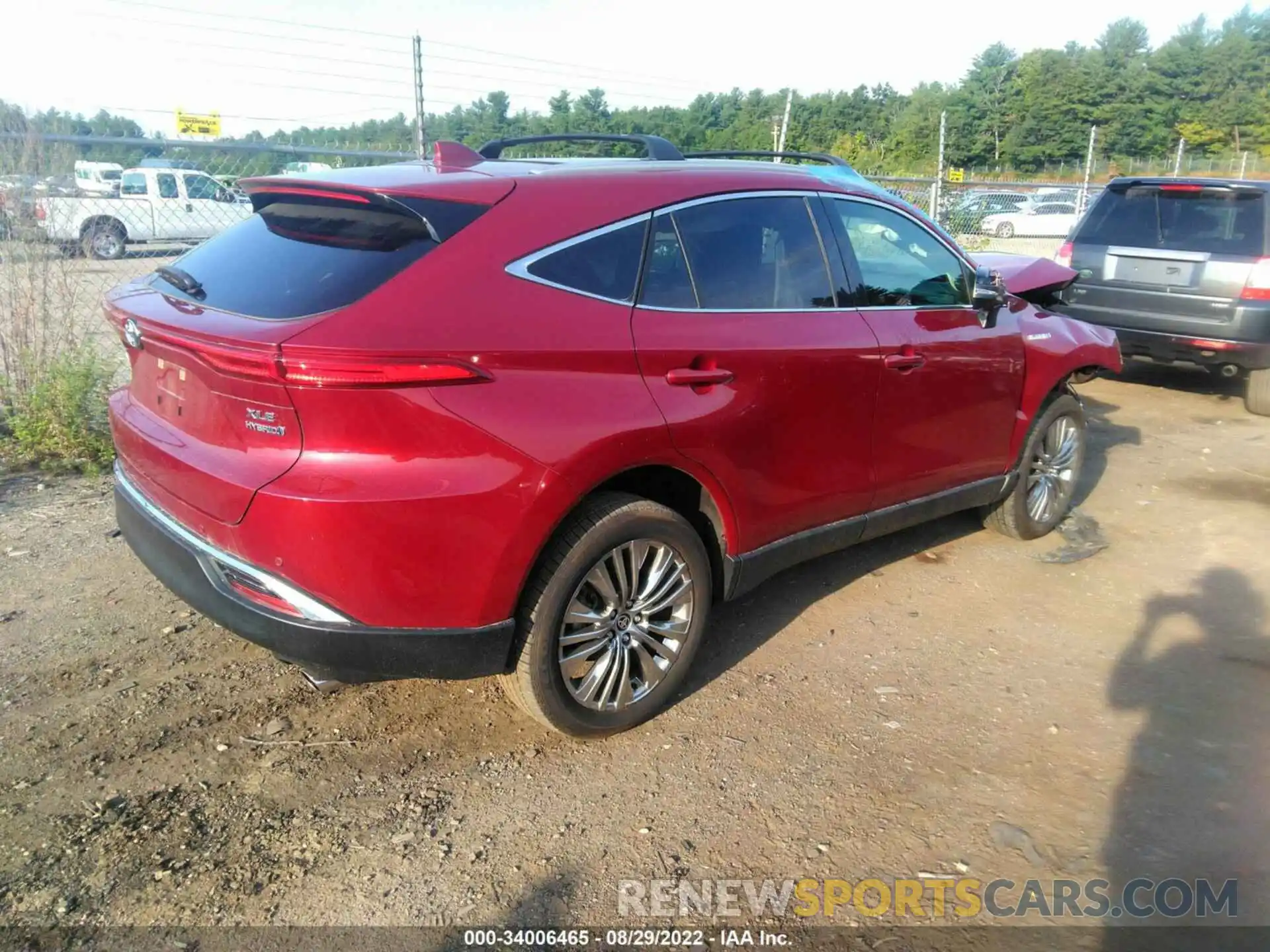 4 Photograph of a damaged car JTEAAAAH1MJ033502 TOYOTA VENZA 2021