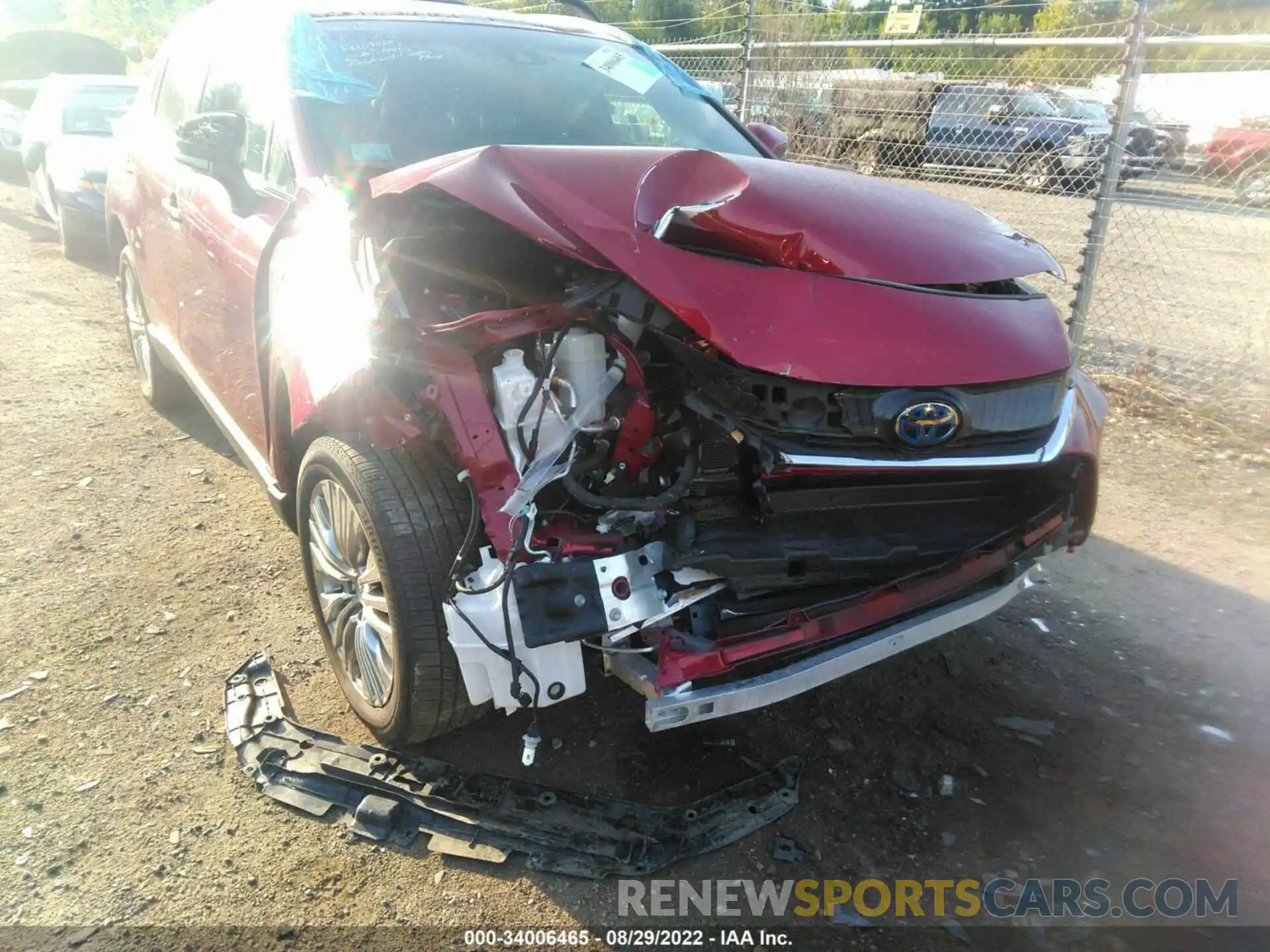 6 Photograph of a damaged car JTEAAAAH1MJ033502 TOYOTA VENZA 2021