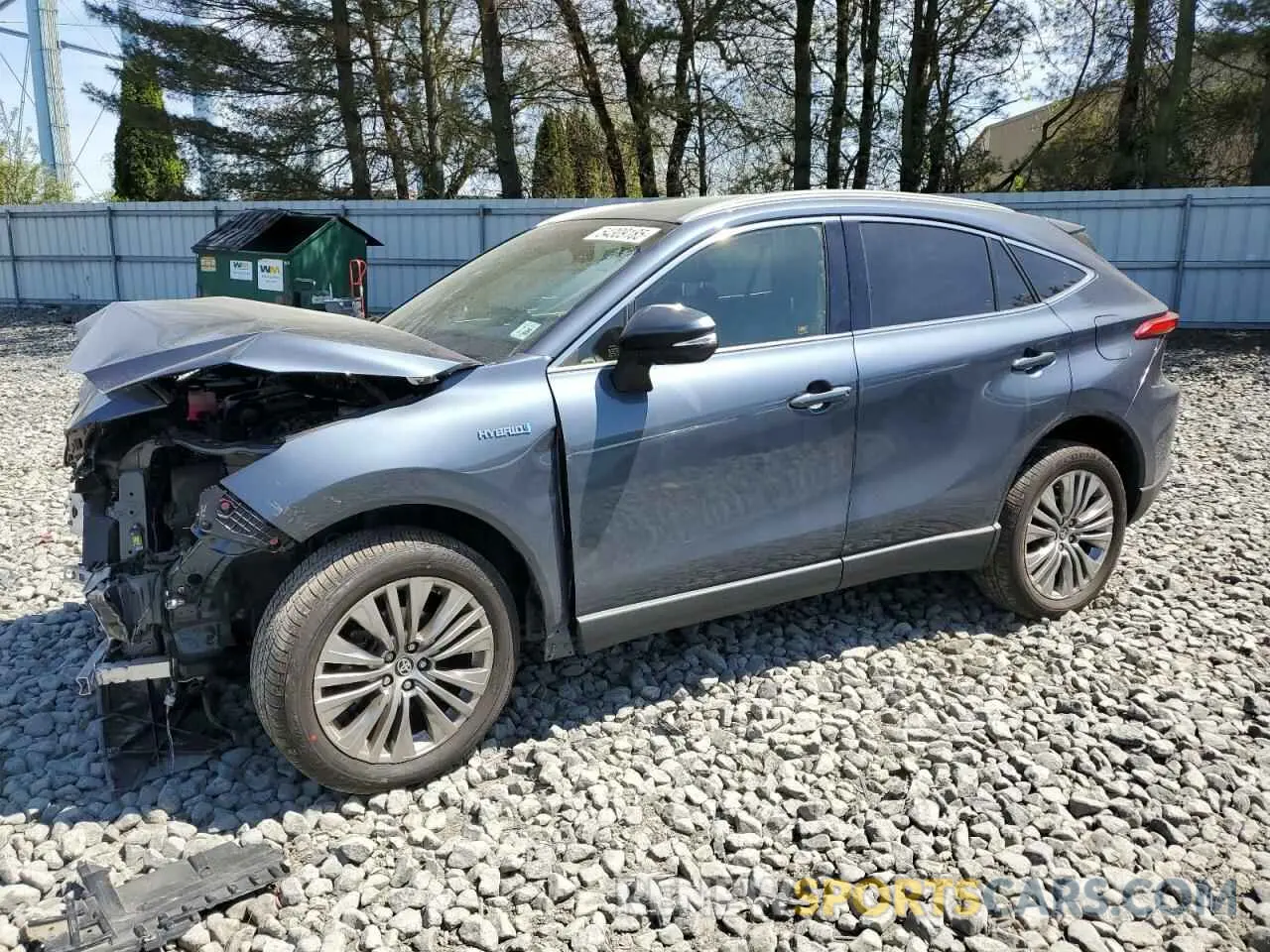 1 Photograph of a damaged car JTEAAAAH1MJ037453 TOYOTA VENZA 2021