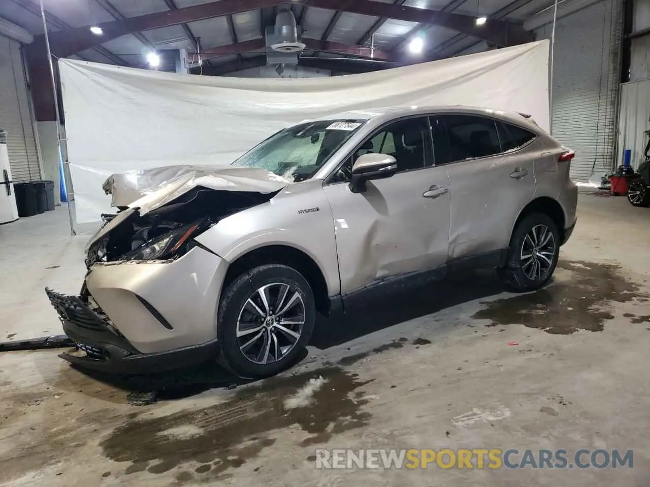 1 Photograph of a damaged car JTEAAAAH1MJ049649 TOYOTA VENZA 2021