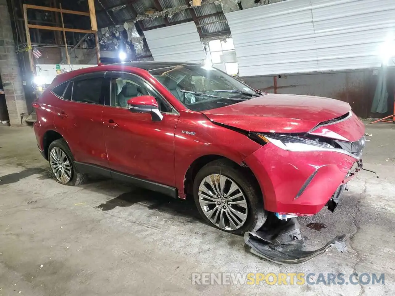 4 Photograph of a damaged car JTEAAAAH1MJ062580 TOYOTA VENZA 2021