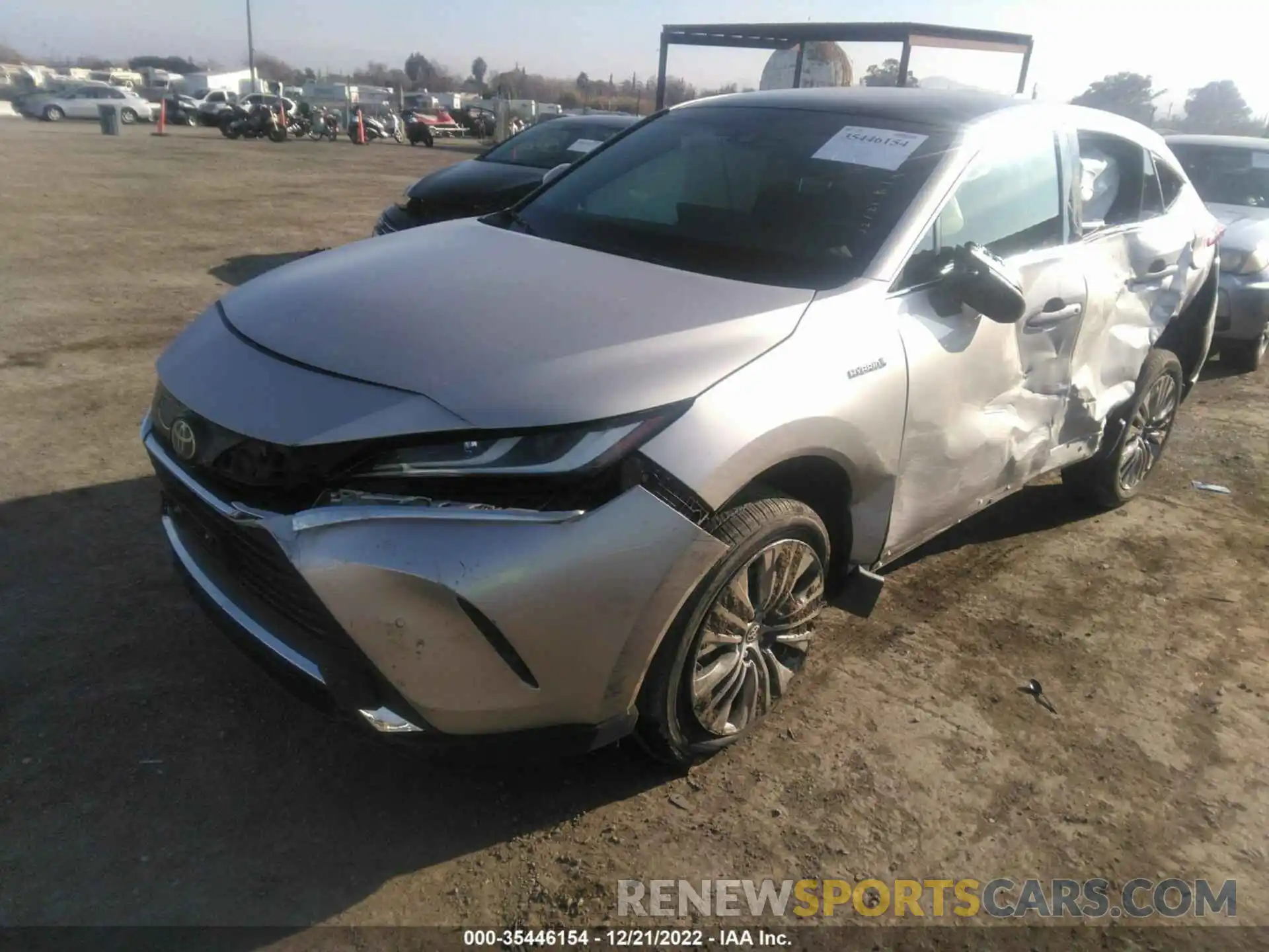 2 Photograph of a damaged car JTEAAAAH1MJ068668 TOYOTA VENZA 2021