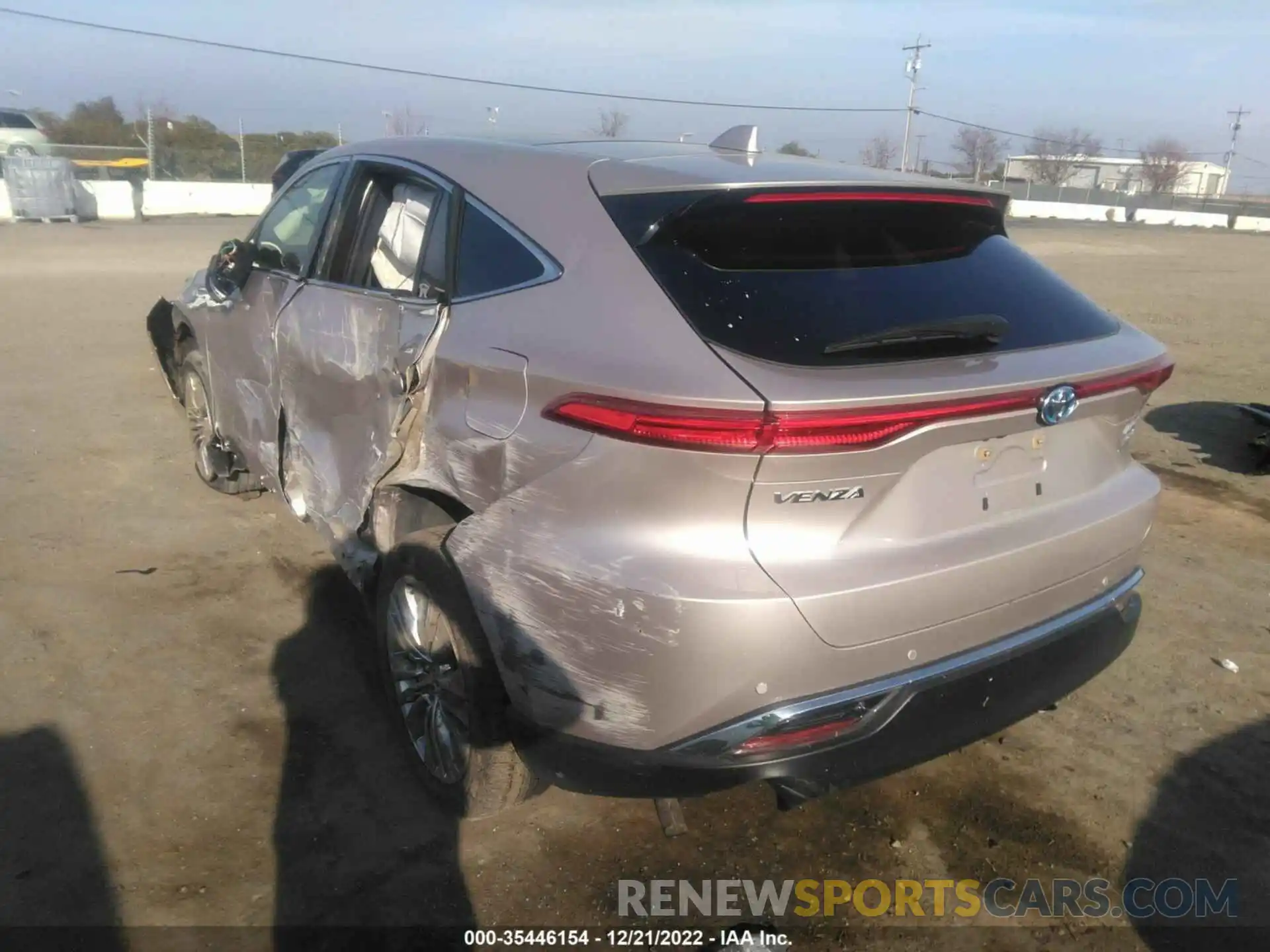 3 Photograph of a damaged car JTEAAAAH1MJ068668 TOYOTA VENZA 2021