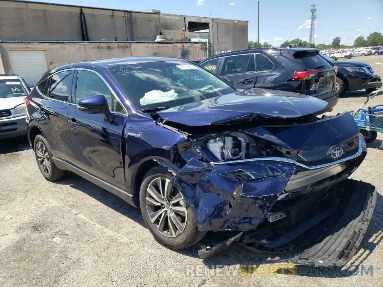 1 Photograph of a damaged car JTEAAAAH1MJ076253 TOYOTA VENZA 2021