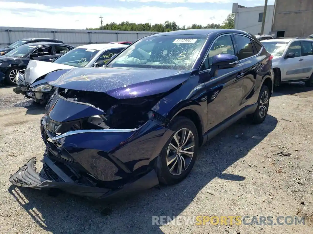 2 Photograph of a damaged car JTEAAAAH1MJ076253 TOYOTA VENZA 2021