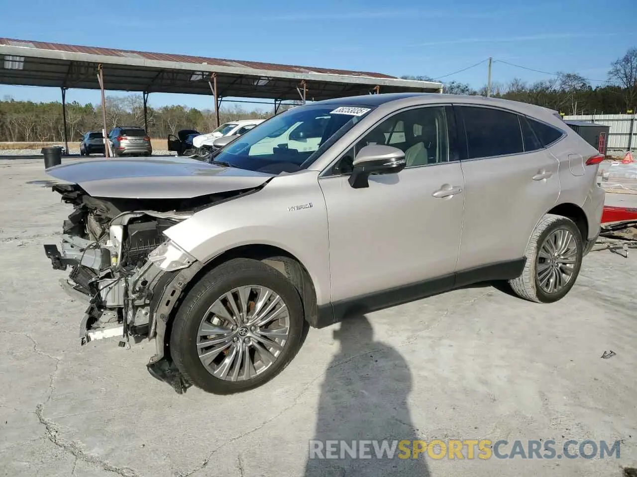 1 Photograph of a damaged car JTEAAAAH2MJ000704 TOYOTA VENZA 2021